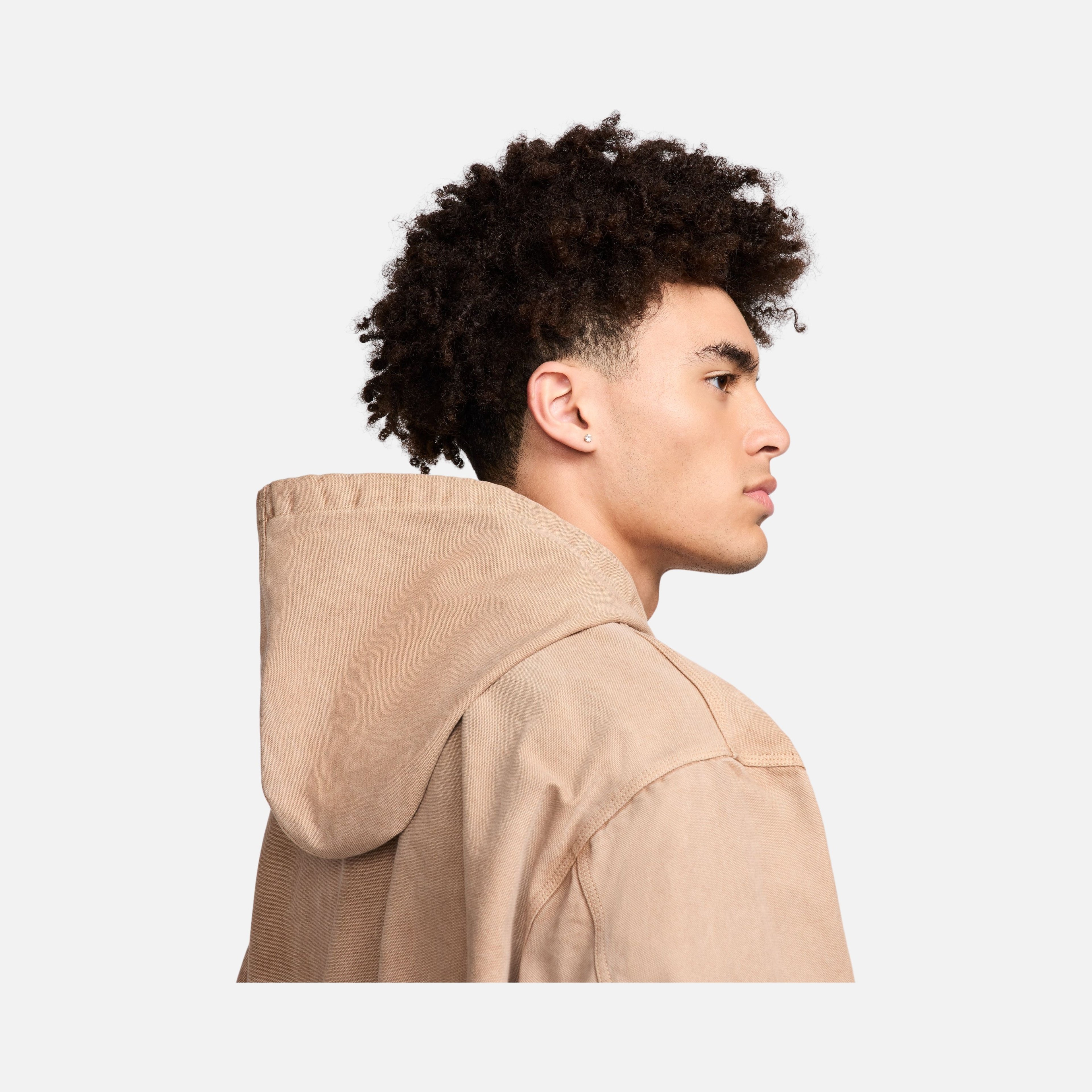 Nike Life Unlined Dye  Canvas Woven Fabric Full-Zip Hoodie Erkek Ceket