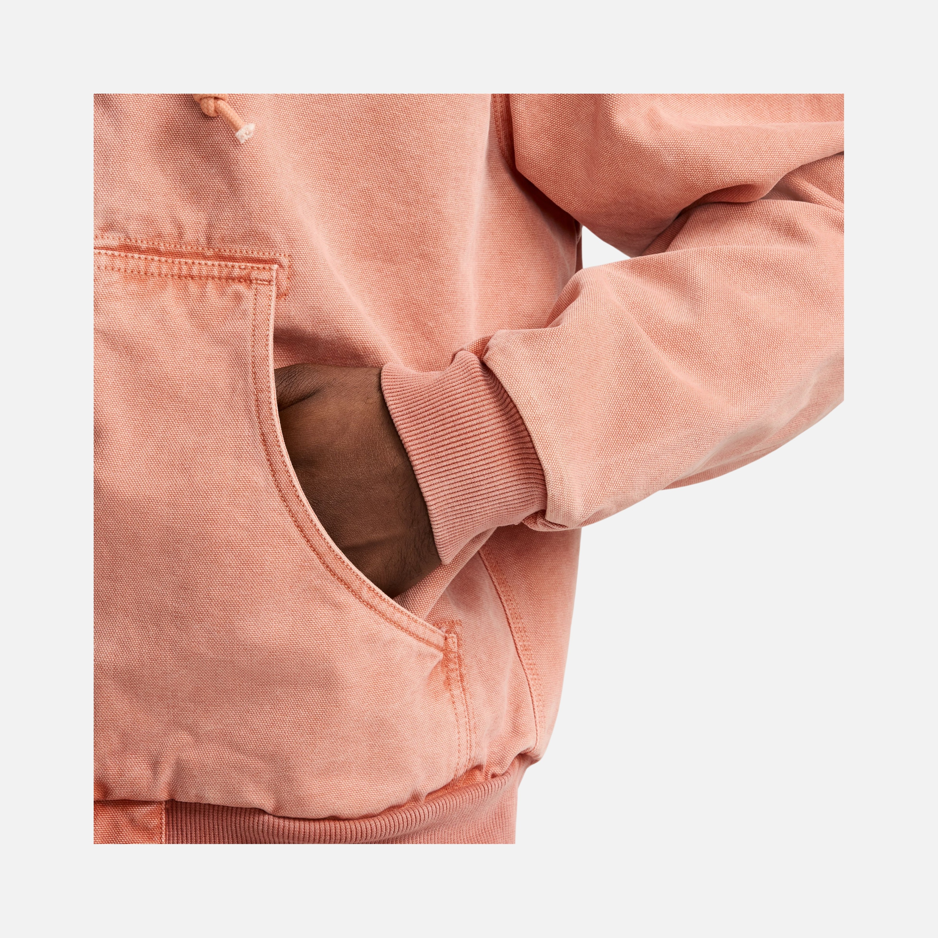 Nike Life Unlined Dye  Canvas Woven Fabric Full-Zip Hoodie Erkek Ceket