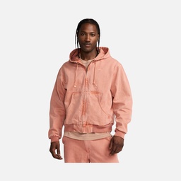 Nike Life Unlined Dye  Canvas Woven Fabric Full-Zip Hoodie Erkek Ceket