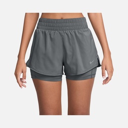 Nike One Dri-Fit Mid-Rise 8cm (approx.) 2-in-1 Training Kadın Şort
