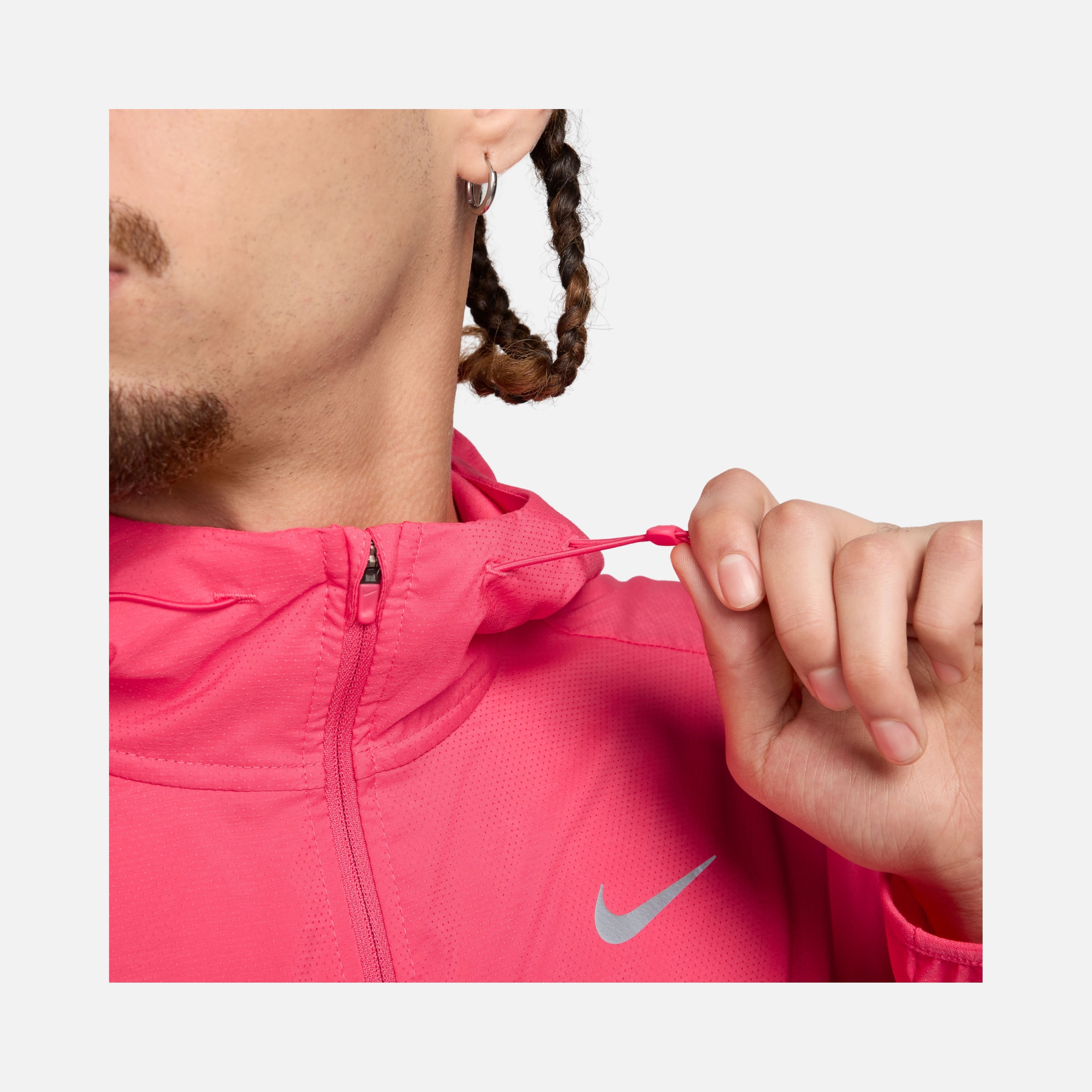 Nike Impossibly Light Windrunner Repel Lined Recoverable Running Full-Zip Hoodie Erkek Ceket