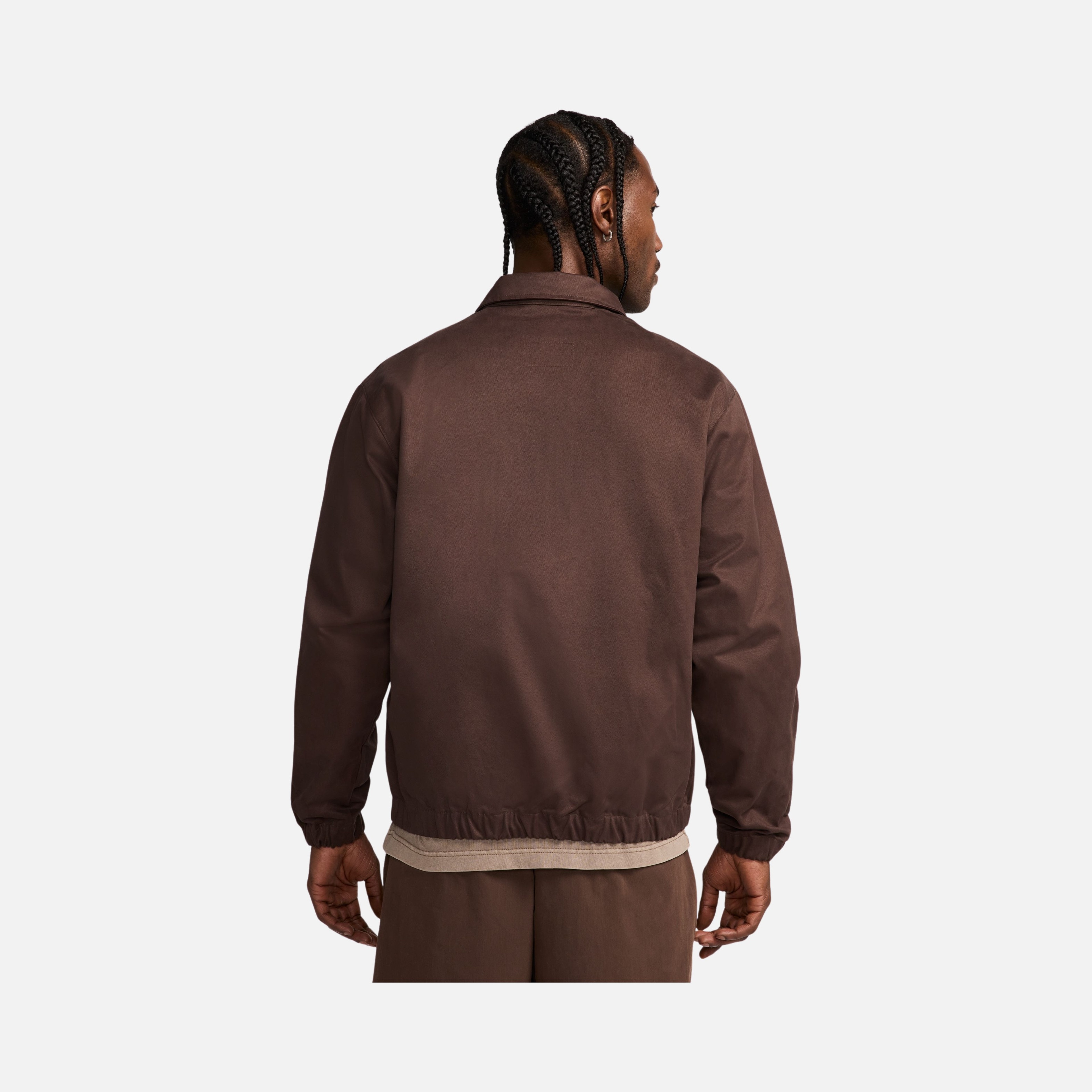 Nike Life Woven Harrington Wide Cut Full-Zip Erkek Ceket | Barçın