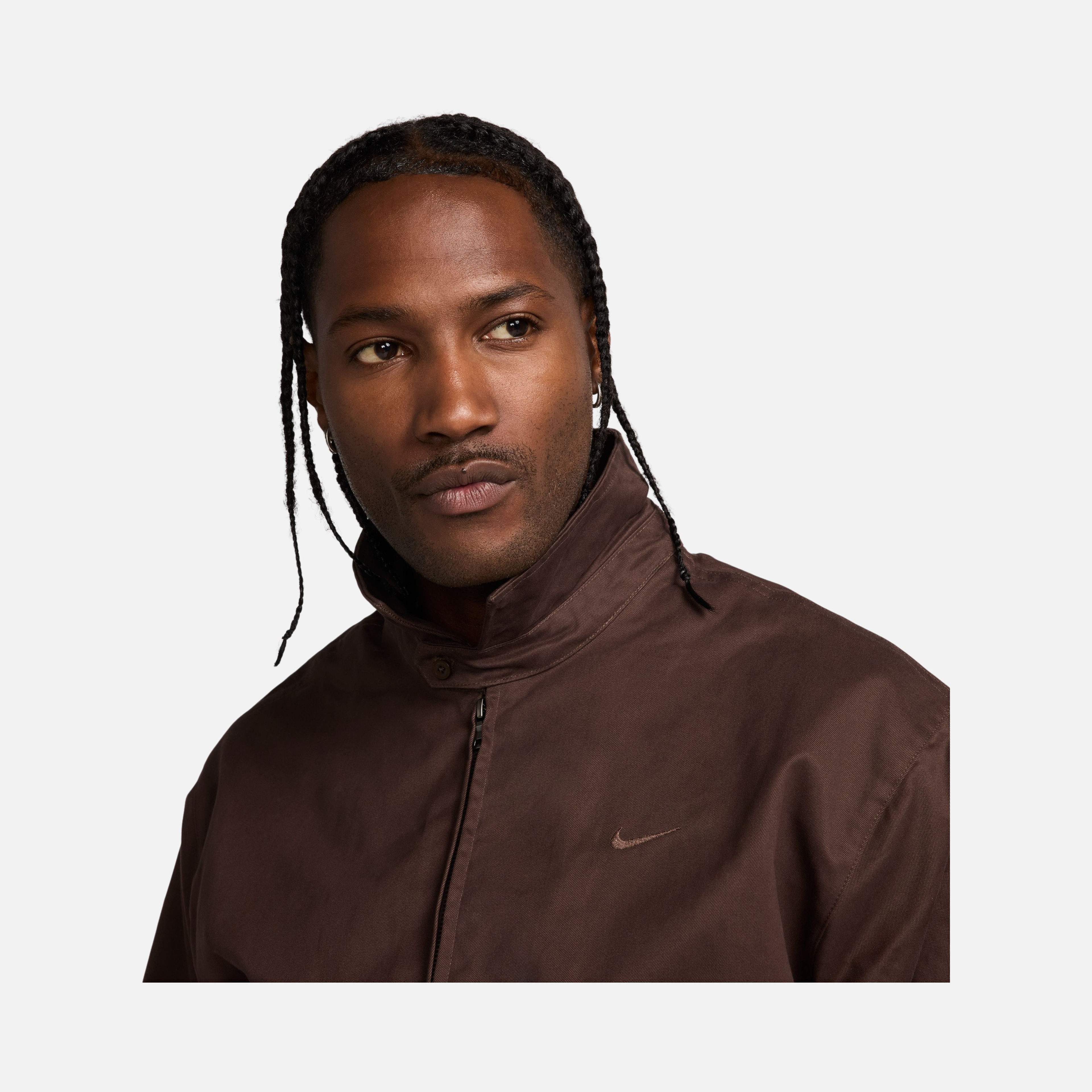 Nike Life Woven Harrington Wide Cut Full-Zip Erkek Ceket | Barçın