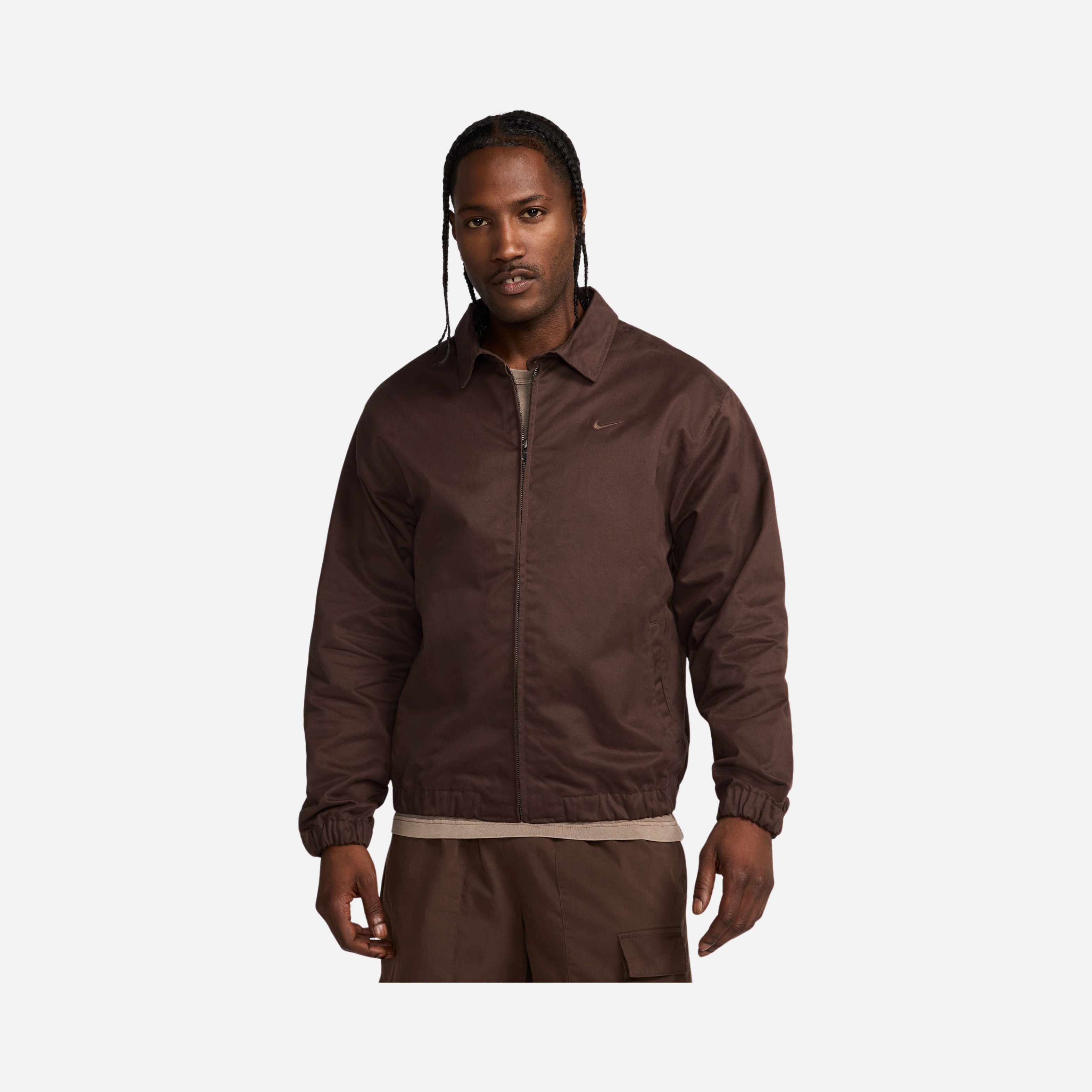 Nike Life Woven Harrington Wide Cut Full-Zip Erkek Ceket | Barçın