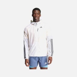 adidas Own The Run 3-Stripes Full-Zip Hoodie Erkek Ceket