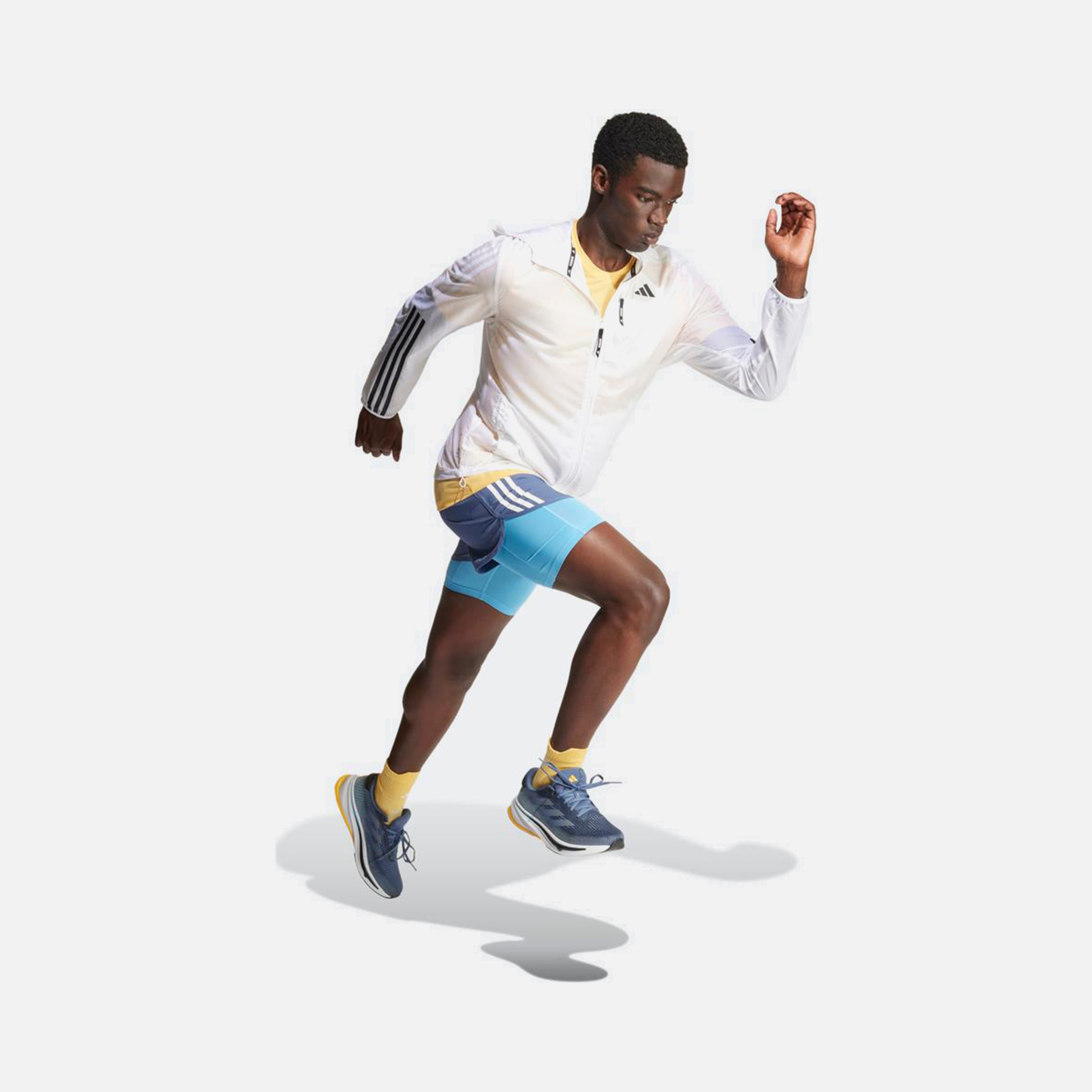 adidas Own The Run 3-Stripes Full-Zip Hoodie Erkek Ceket