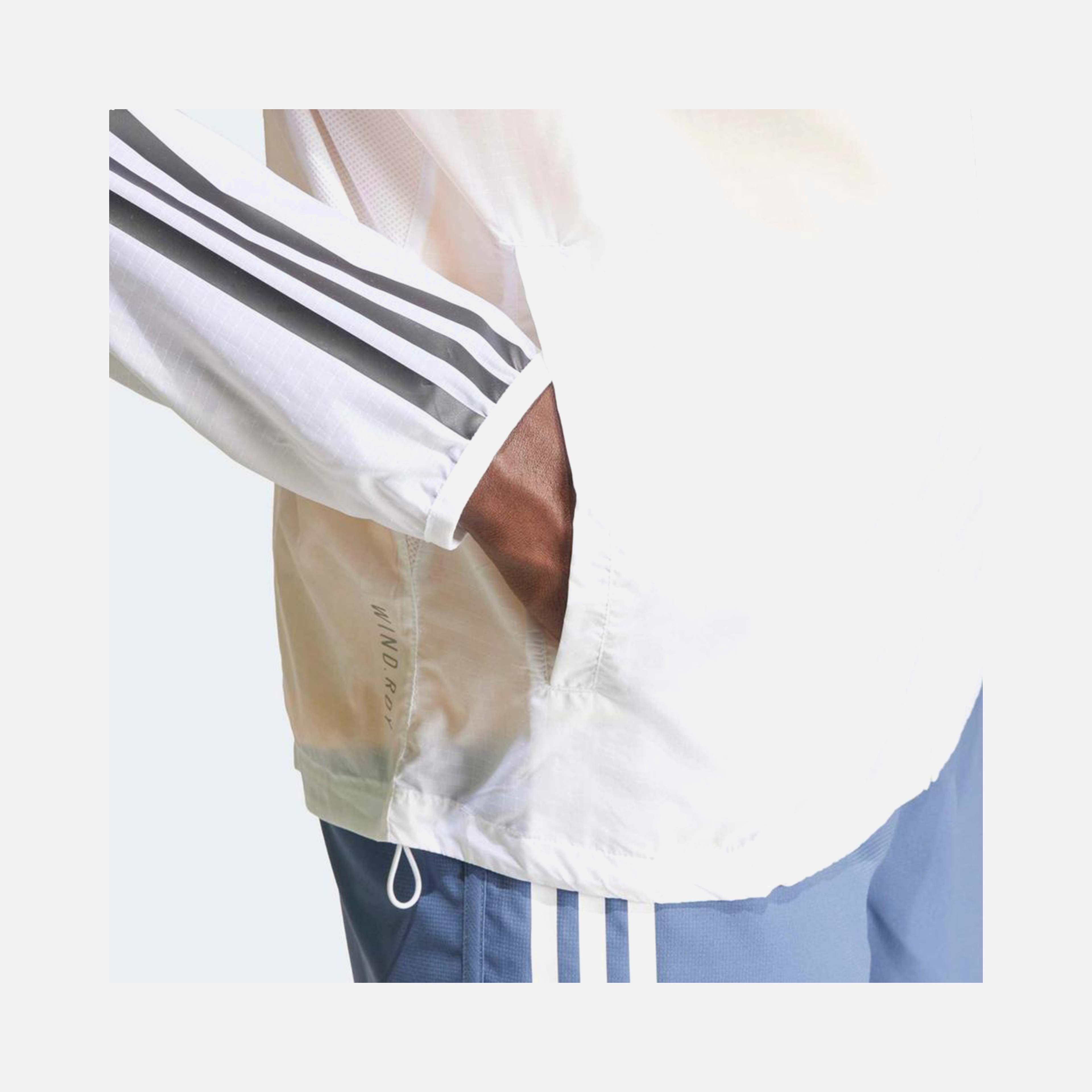 adidas Own The Run 3-Stripes Full-Zip Hoodie Erkek Ceket