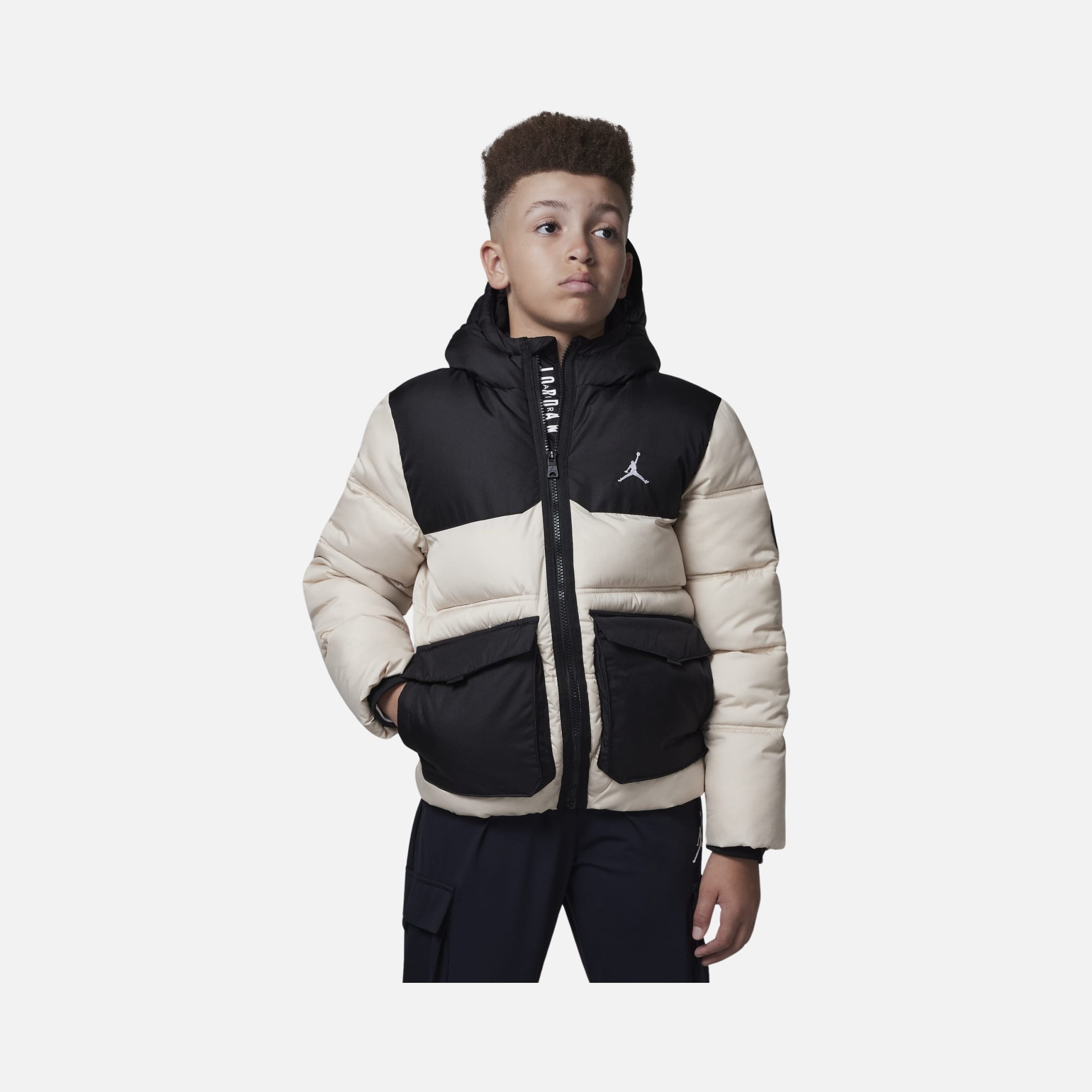 Nike Jordan Faux Down Acket Full-Zip Hoodie (Boys') Çocuk Mont
