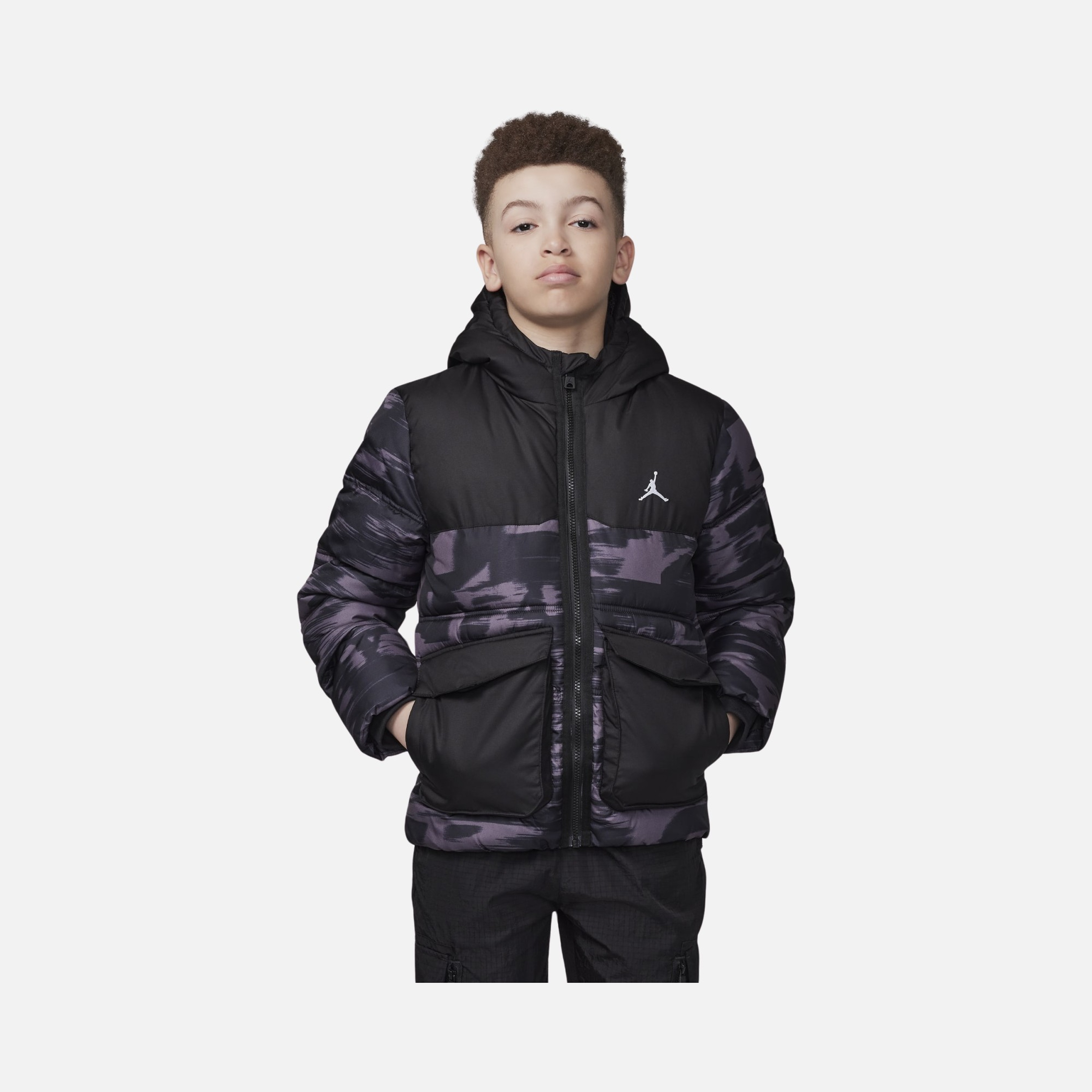 Nike Jordan Faux Down Acket Full-Zip Hoodie (Boys') Çocuk Mont