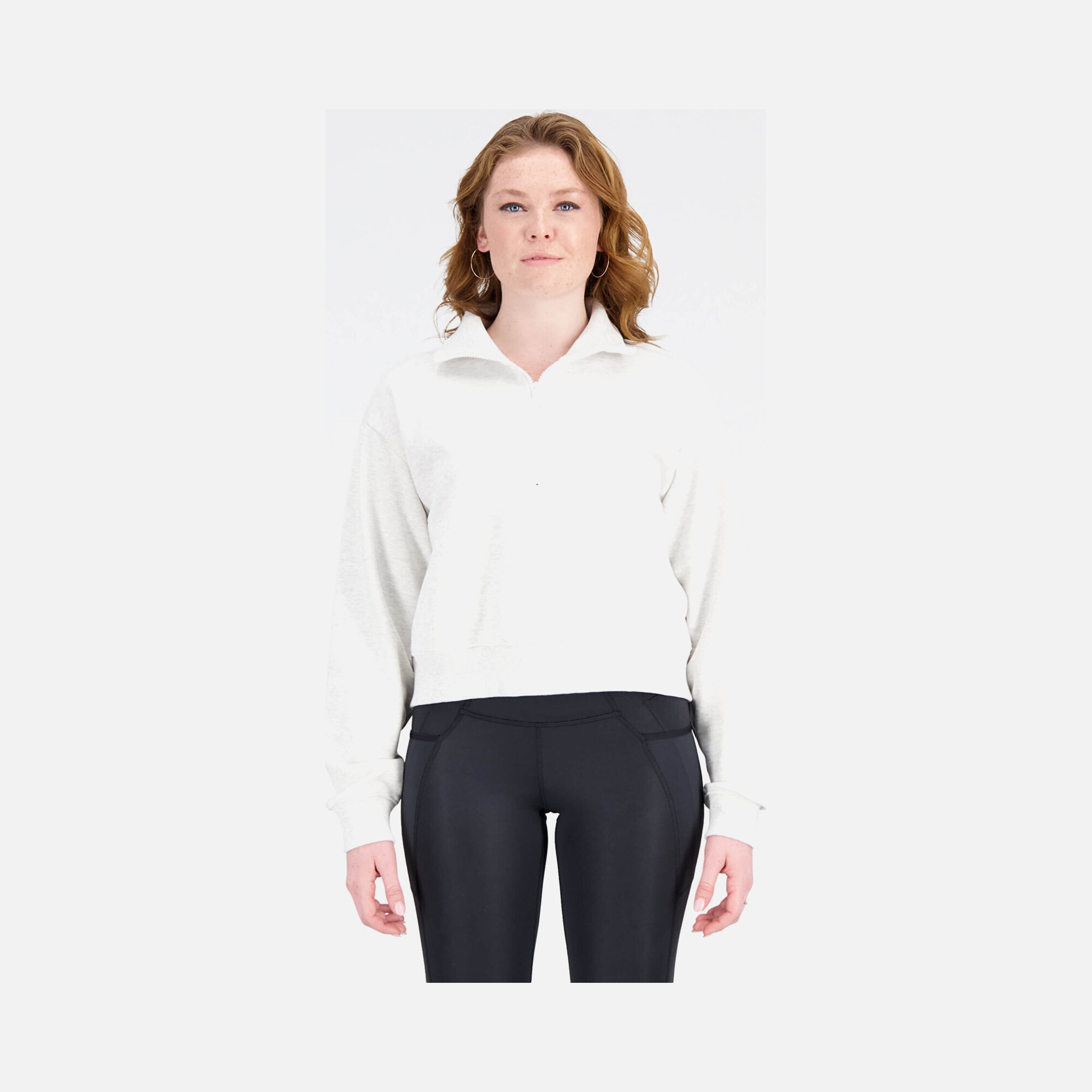 New Balance Lifestyle WNH3374 Half-Zip Kadın Sweatshirt