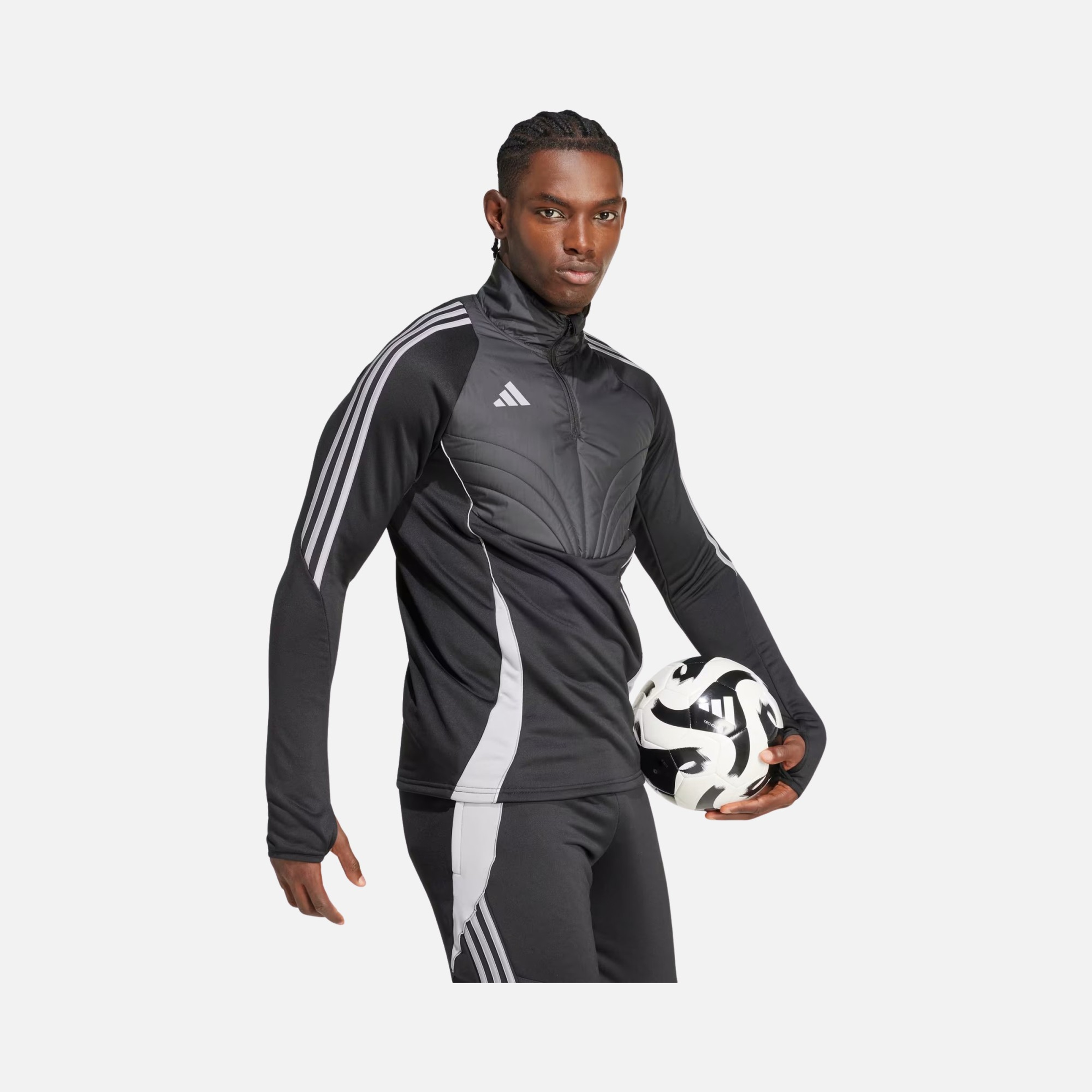 adidas Tiro 24 Winterized Football Training Half-Zip Erkek Sweatshirt