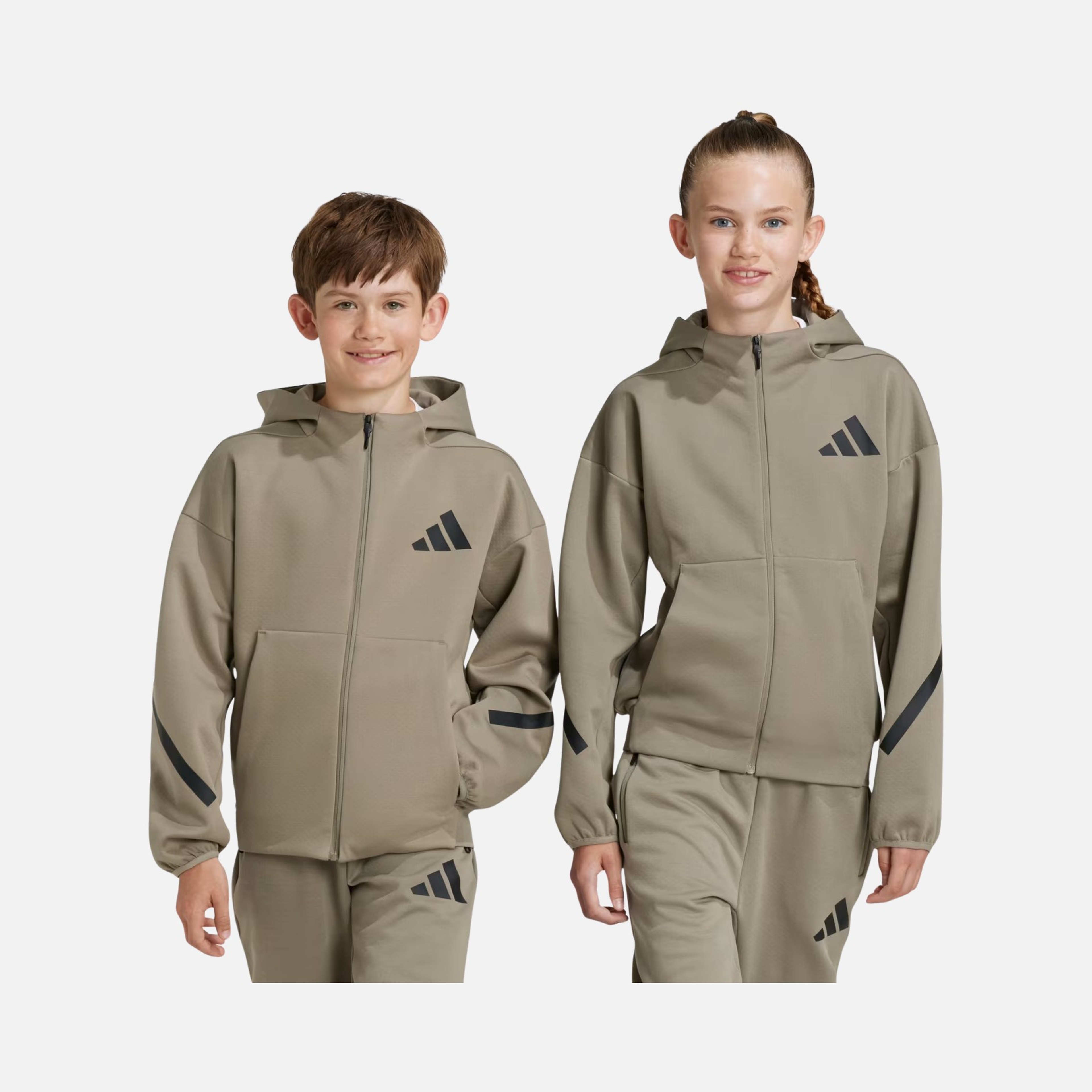 adidas Z.N.E. Sportswear Track Full-Zip Hoodie Çocuk Sweatshirt