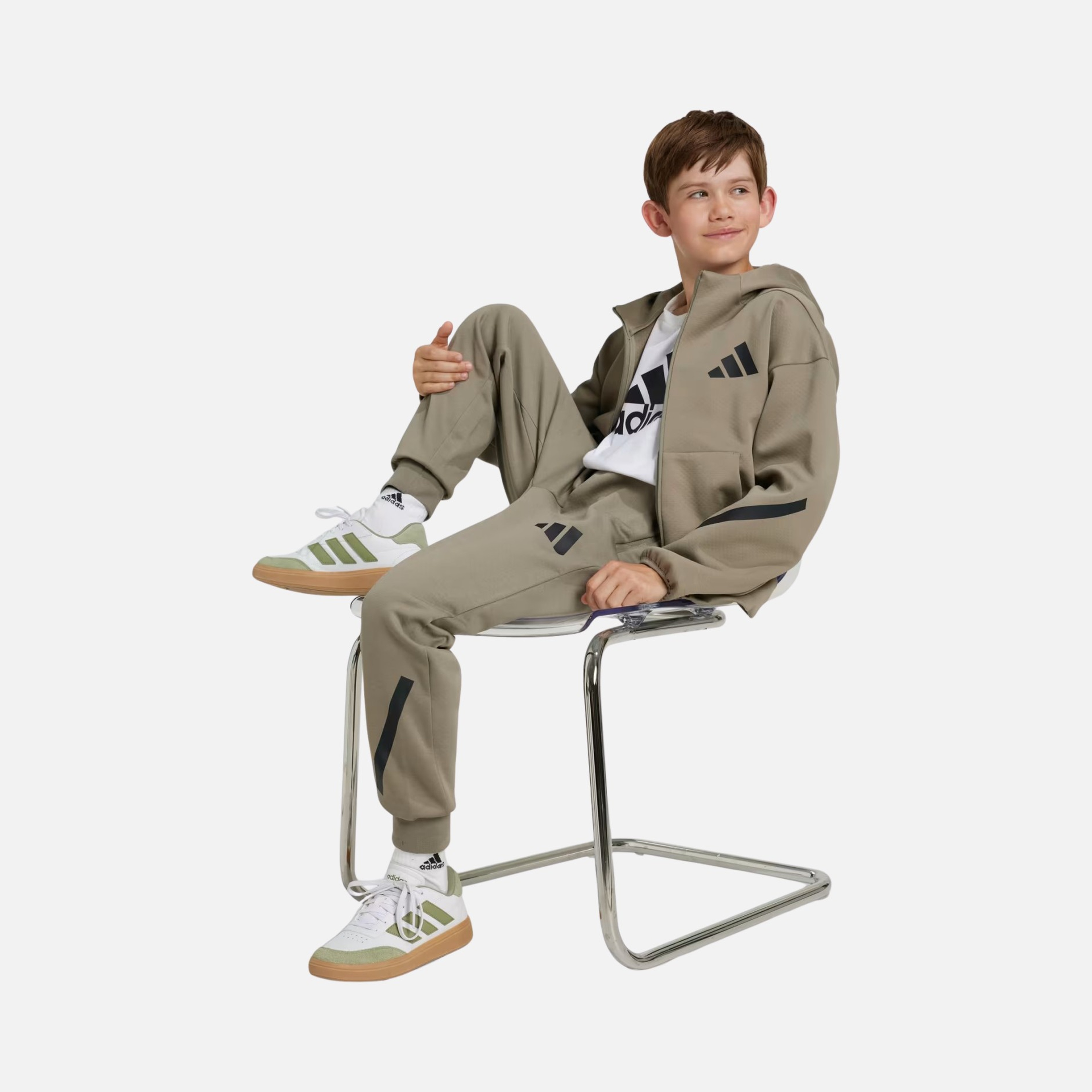 adidas Z.N.E. Sportswear Track Full-Zip Hoodie Çocuk Sweatshirt