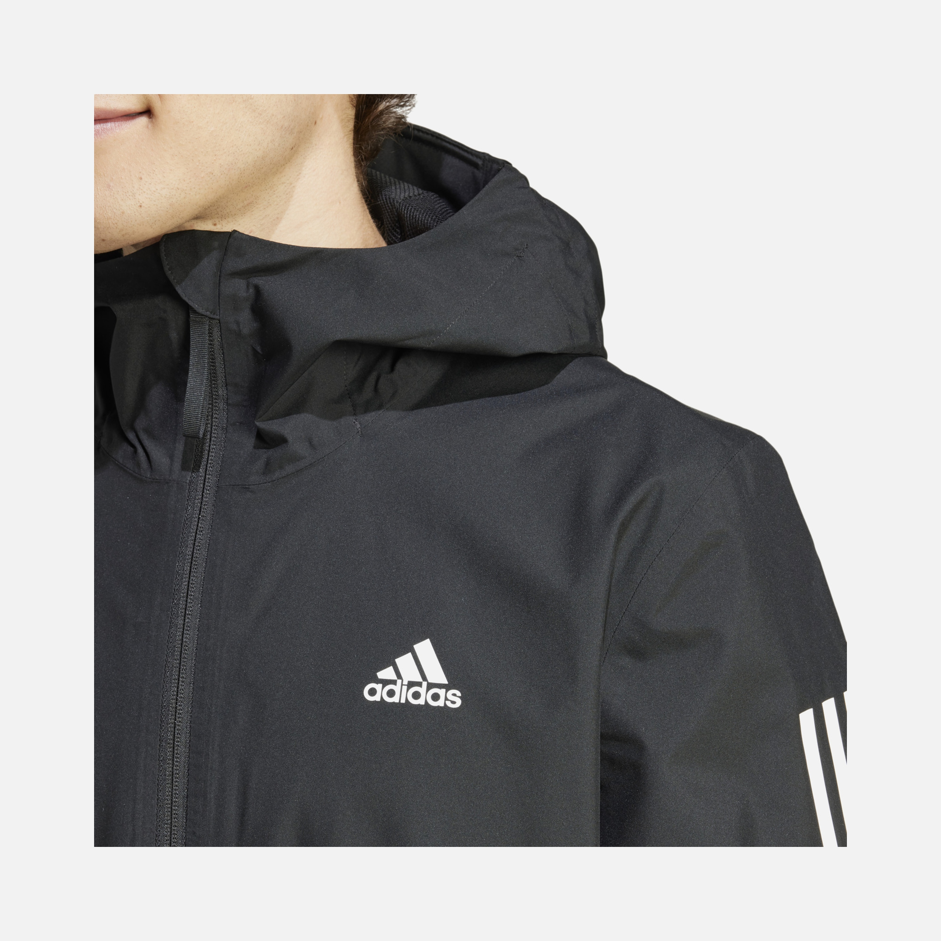 adidas Essential 3-Stripes R.R Hiking Full-Zip Hoodie Erkek Ceket
