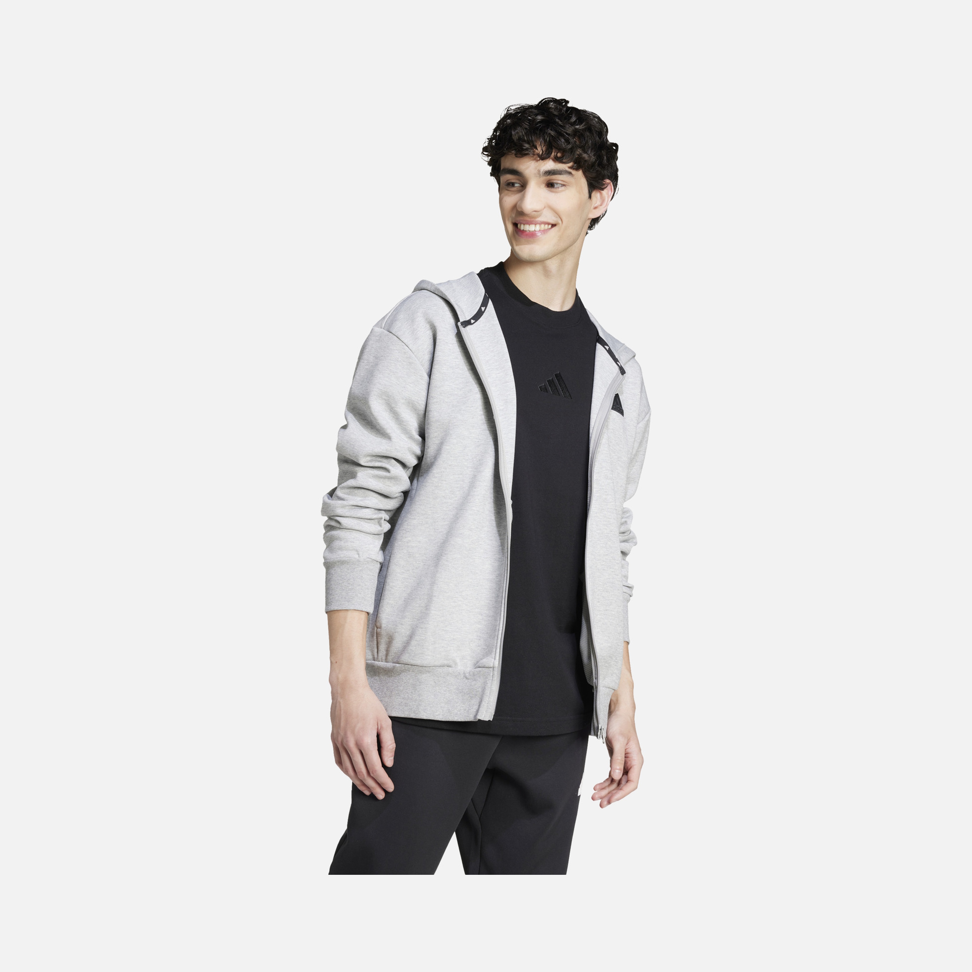 adidas Sportswear Future Icons Doubleknit FW24 Full-Zip Hoodie Erkek Sweatshirt