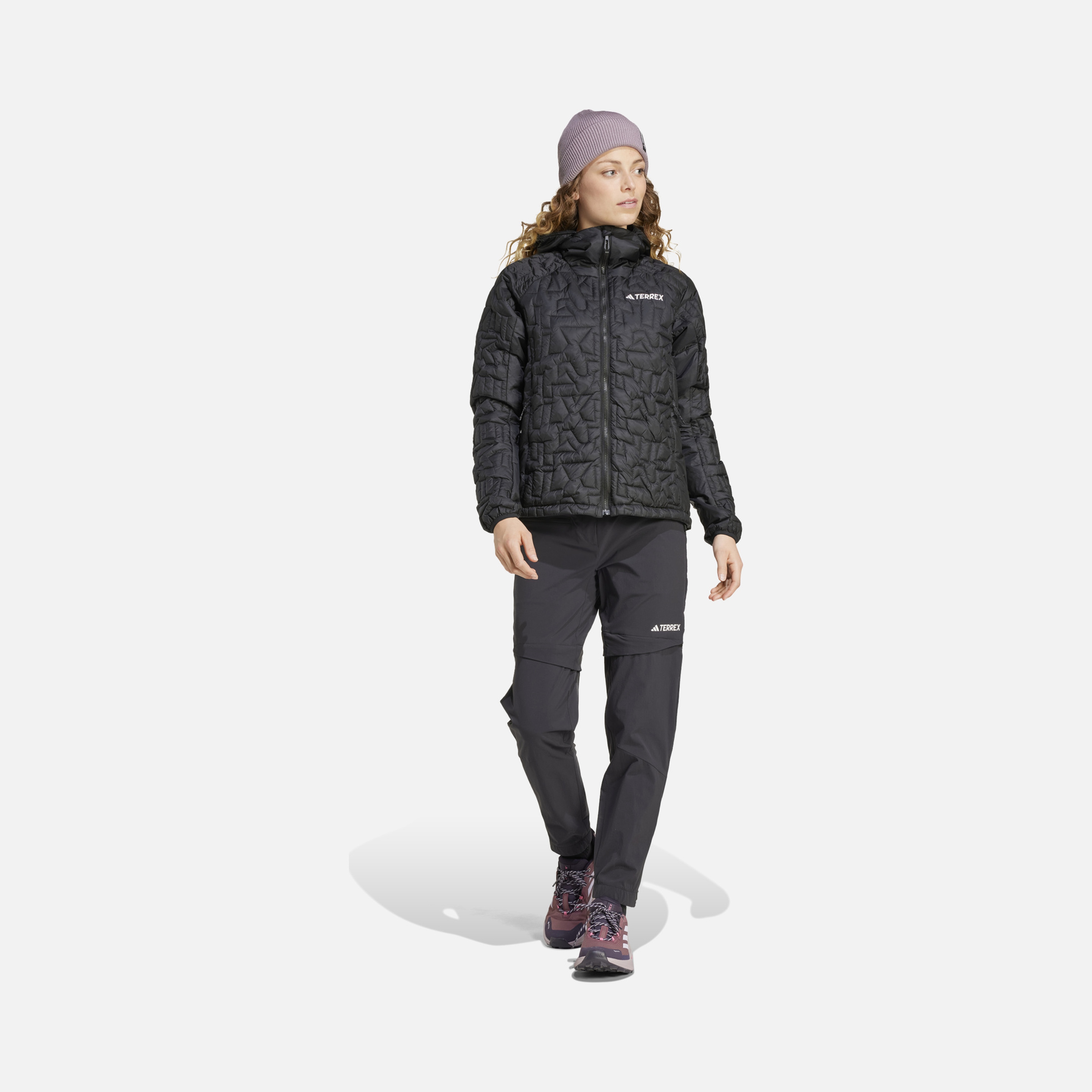 adidas Terrex Xperior PrimaLoft Loose Fill Insulated Full-Zip Hoodie Kadın Ceket