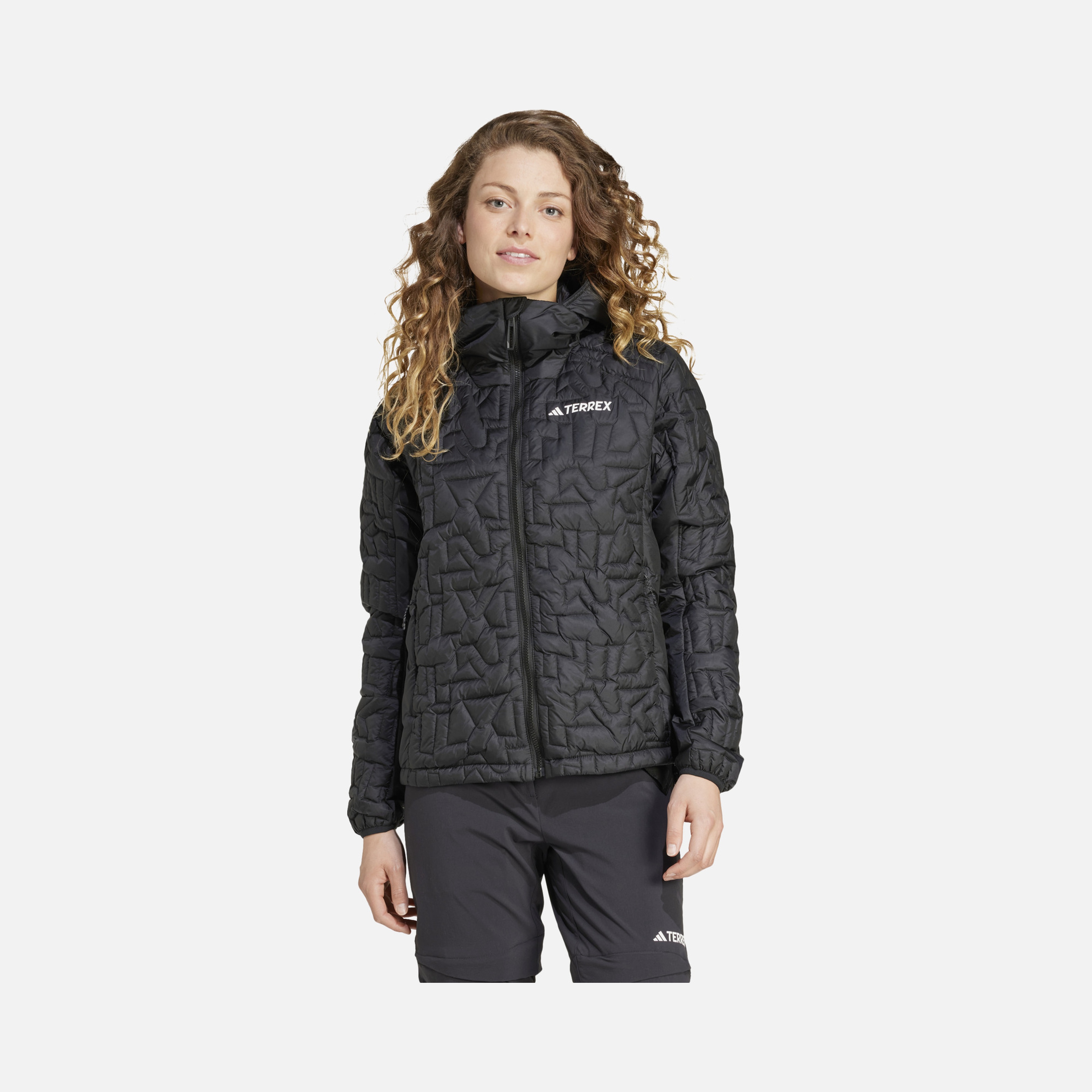 adidas Terrex Xperior PrimaLoft Loose Fill Insulated Full-Zip Hoodie Kadın Ceket