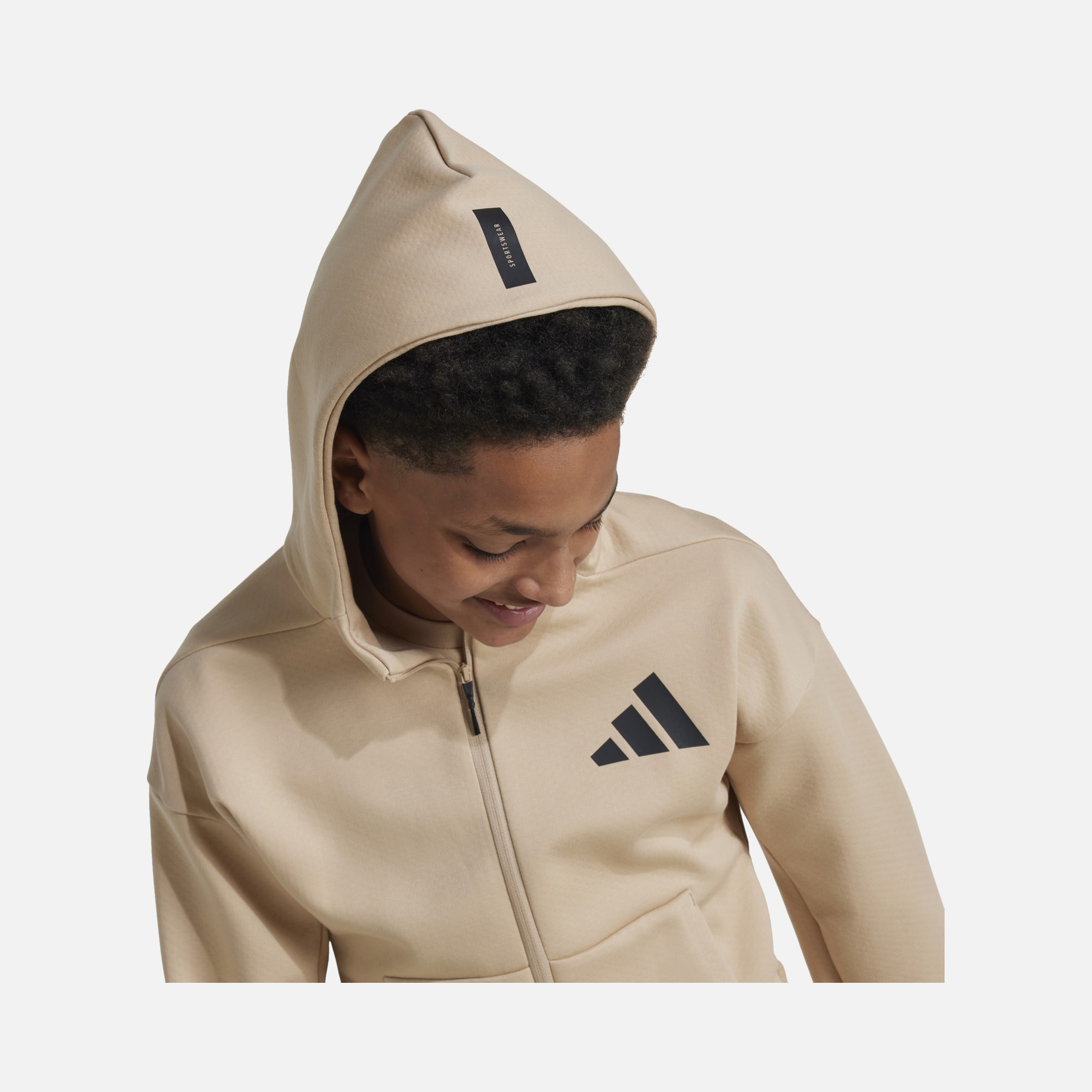 adidas Z.N.E. Sportswear Track Full-Zip Hoodie Çocuk Sweatshirt