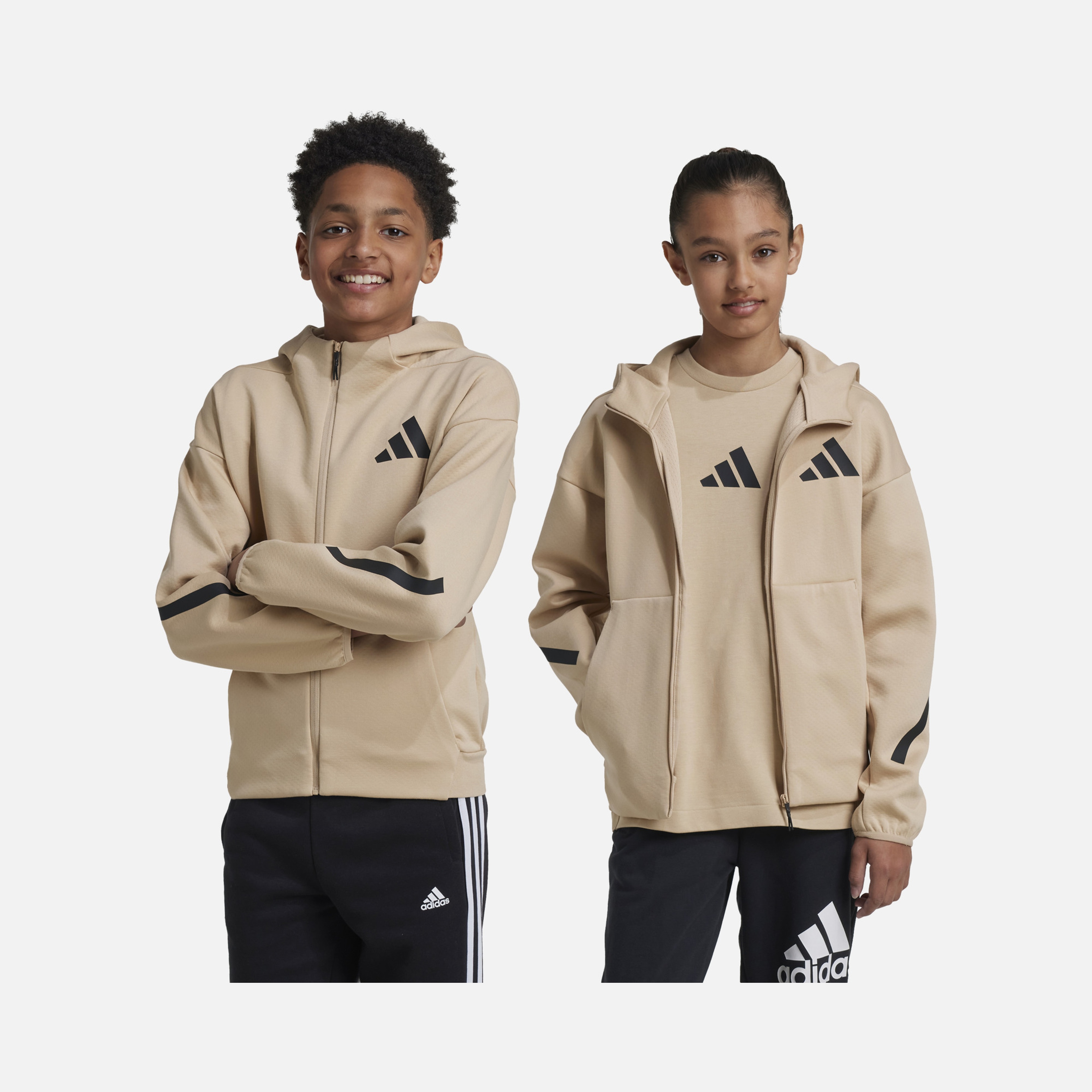 adidas Z.N.E. Sportswear Track Full-Zip Hoodie Çocuk Sweatshirt