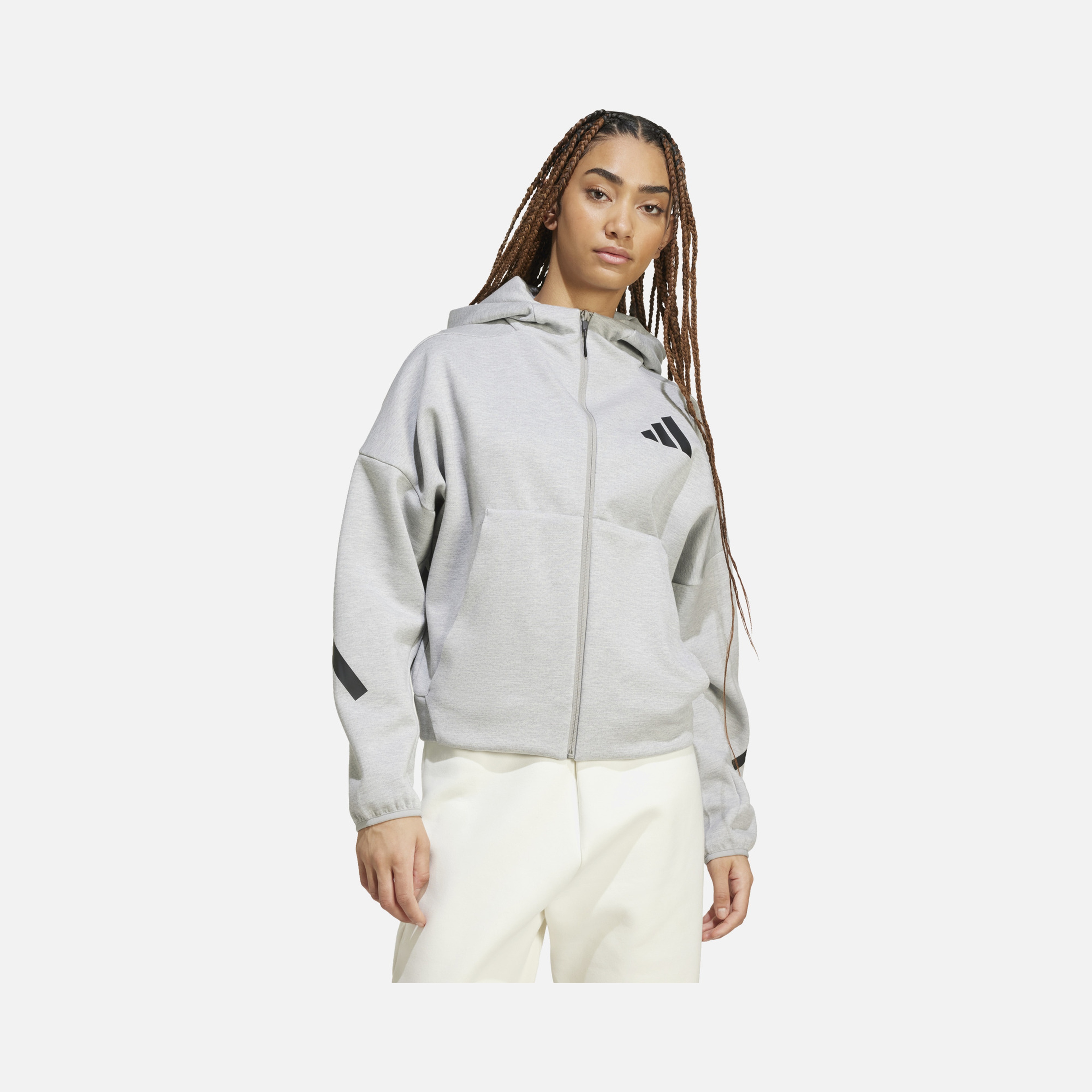 adidas Sportswear Z.N.E. Primeknit Fabric Full-Zip Hoodie Kadın Sweatshirt