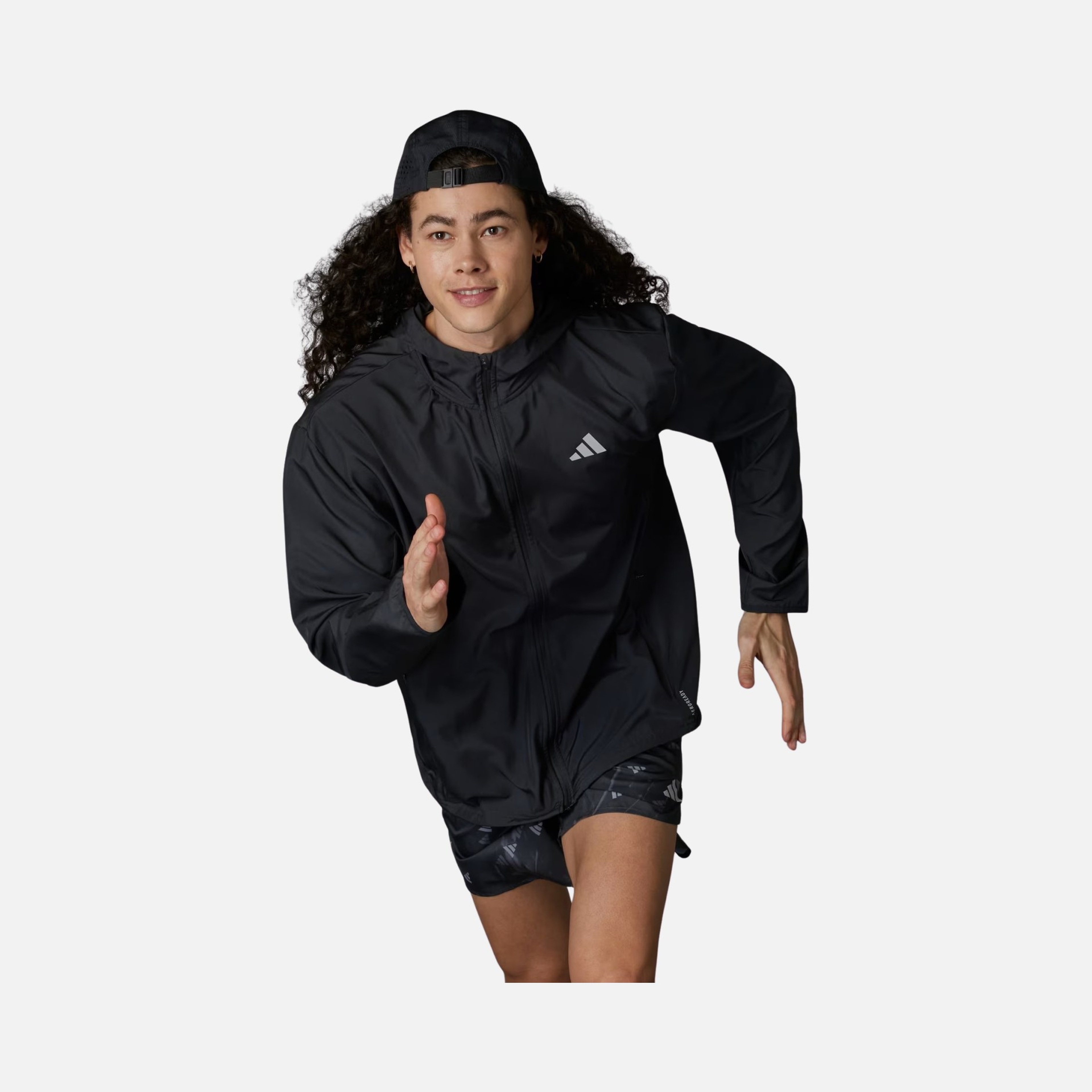 adidas AEROREADY Run It Full-Zip Hoodie Erkek Ceket