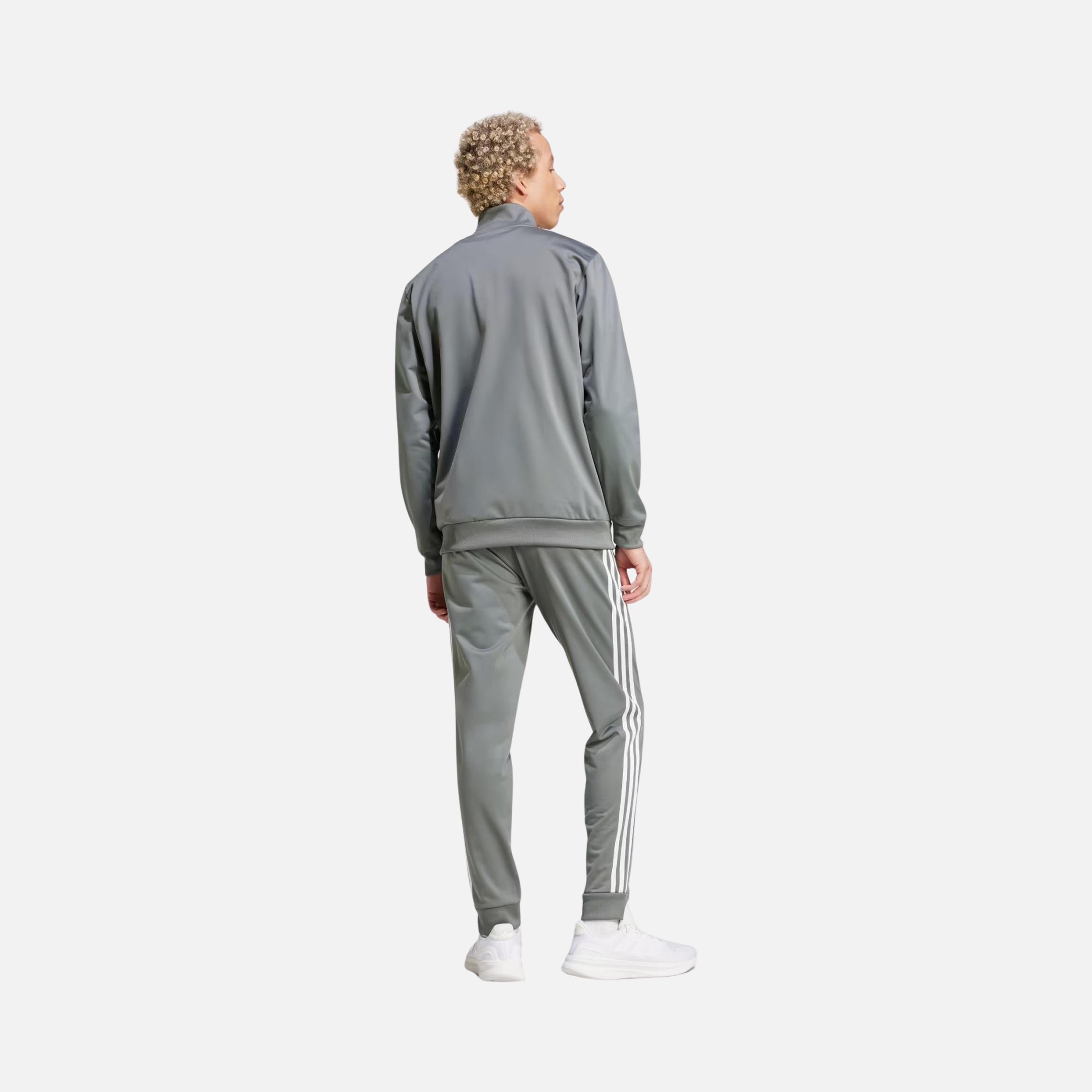 adidas Sportswear Basic 3-Stripes Tricot Full-Zip Erkek Eşofman Takımı