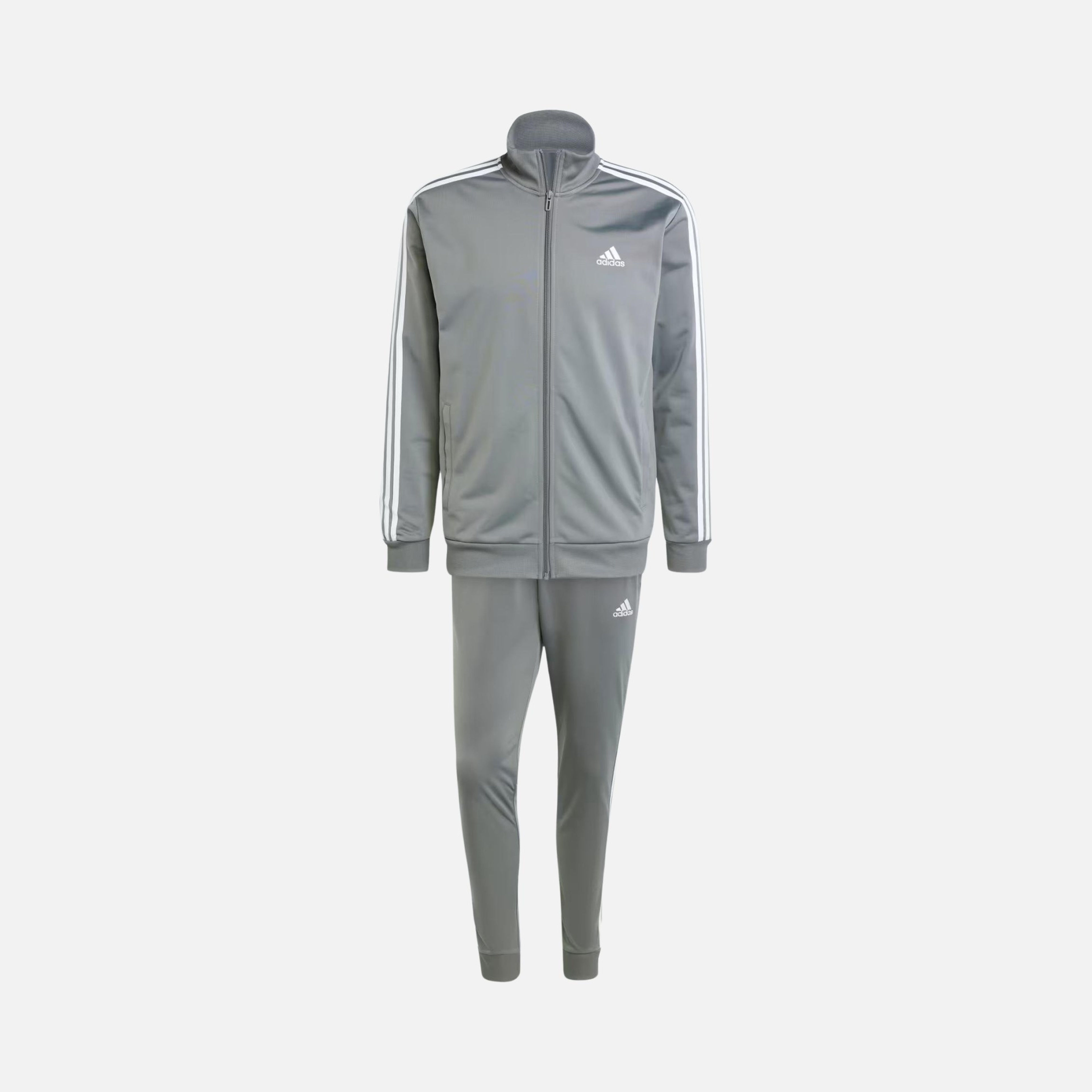 adidas Sportswear Basic 3-Stripes Tricot Full-Zip Erkek Eşofman Takımı