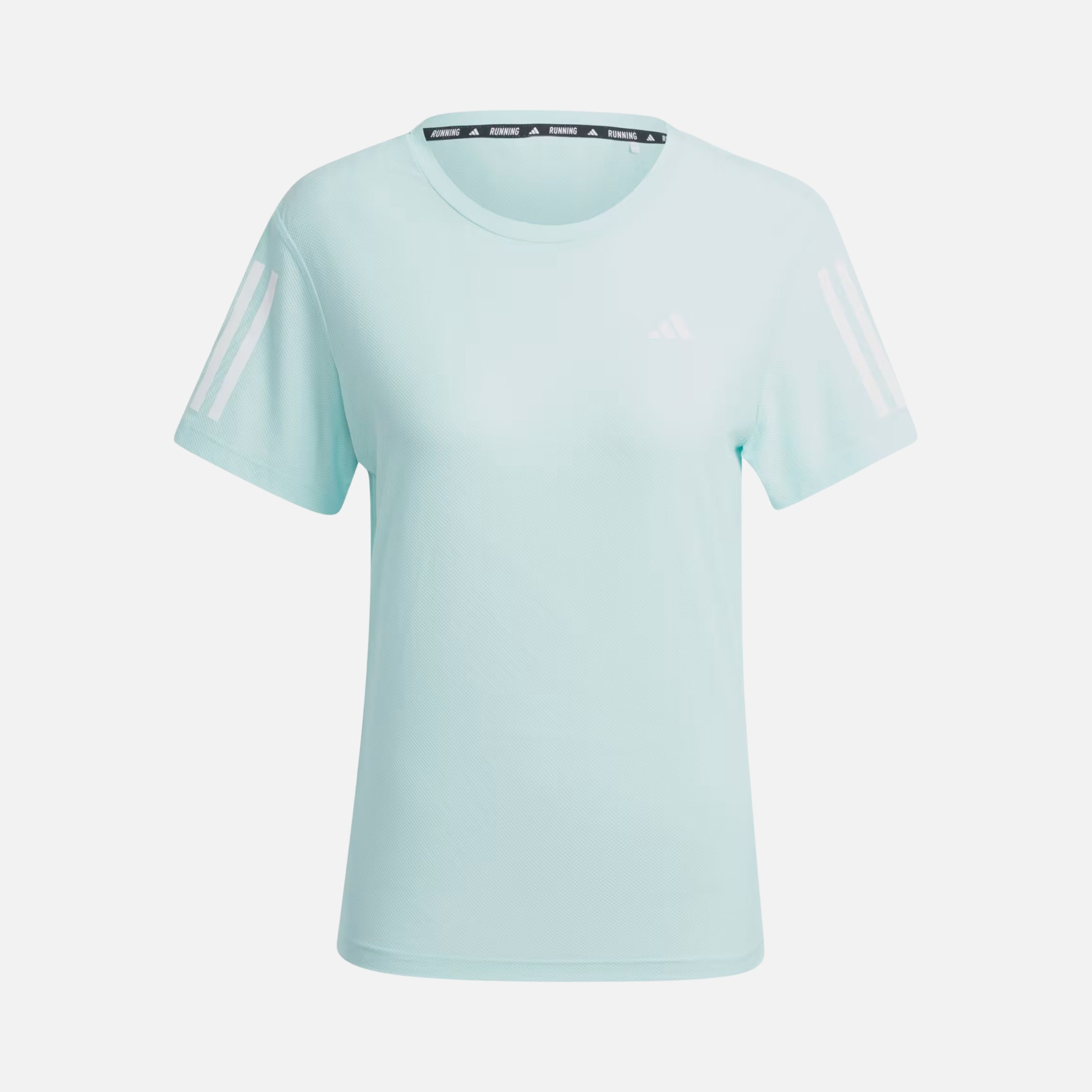 adidas AEROREADY Run Own The 3-Stripes Crew Neck Running Short-Sleeve Kadın Tişört