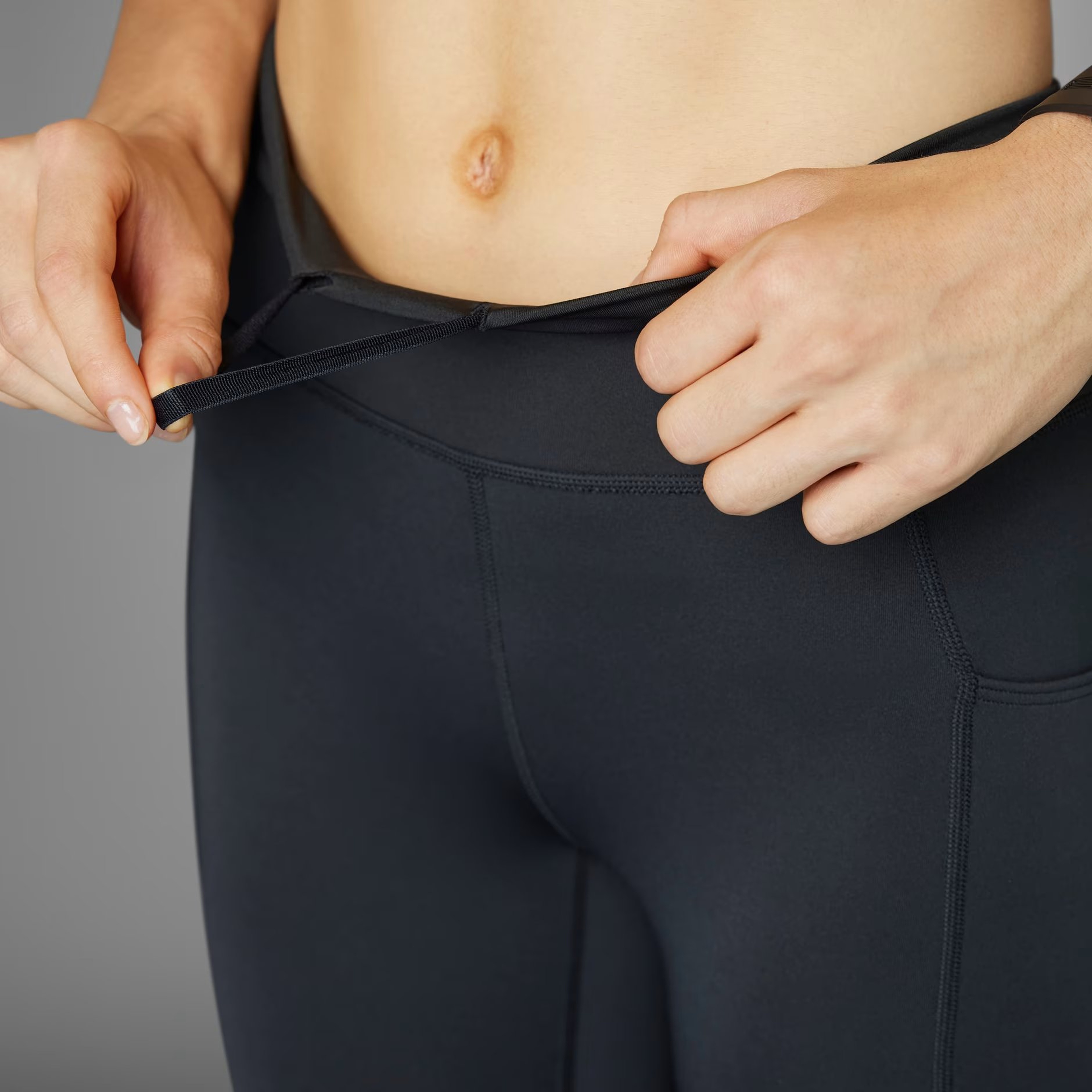 adidas AEROREADY DailyRun 3-Stripes High Waist 7/8 Running Kadın Tayt