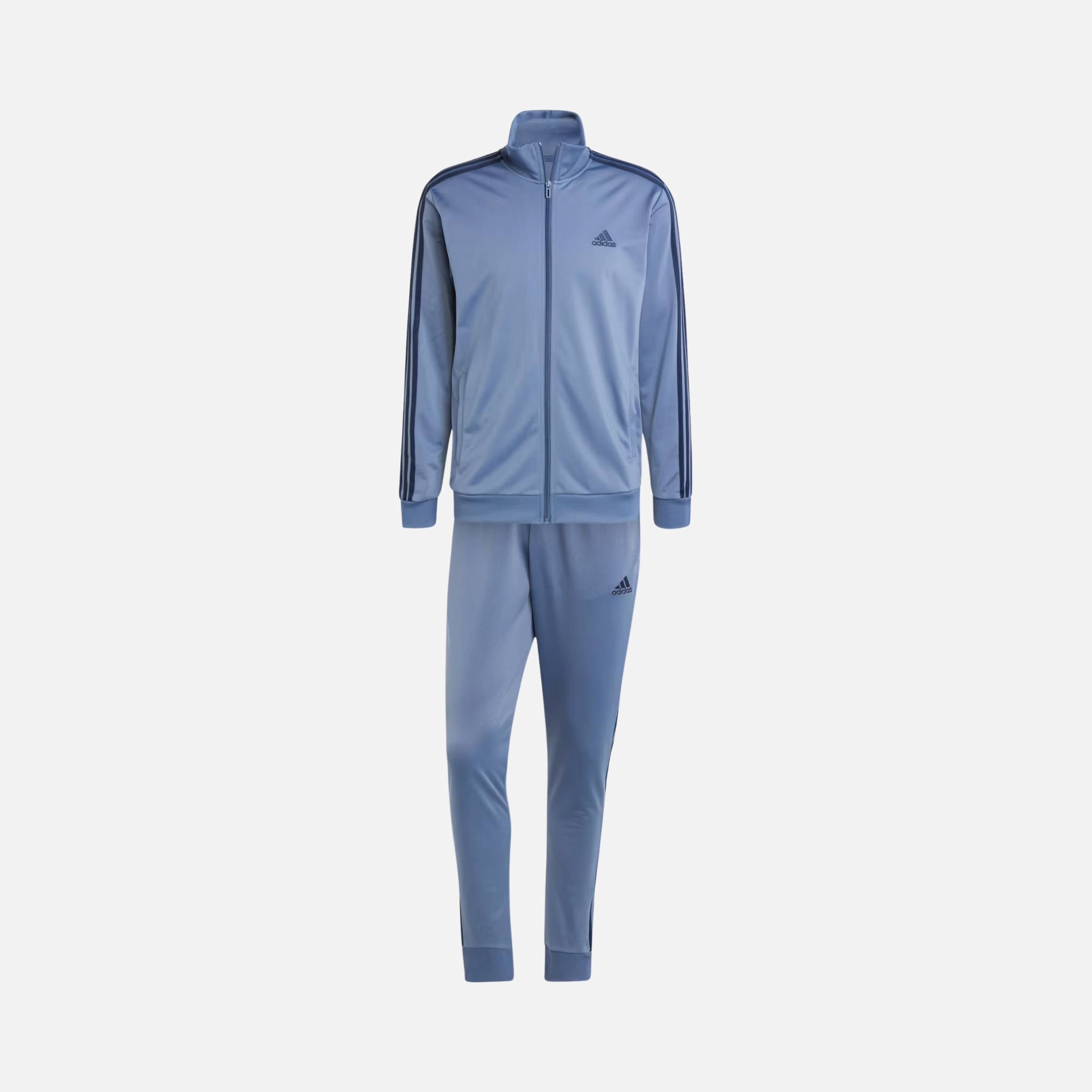 adidas Sportswear Basic 3-Stripes Tricot Full-Zip Erkek Eşofman Takımı