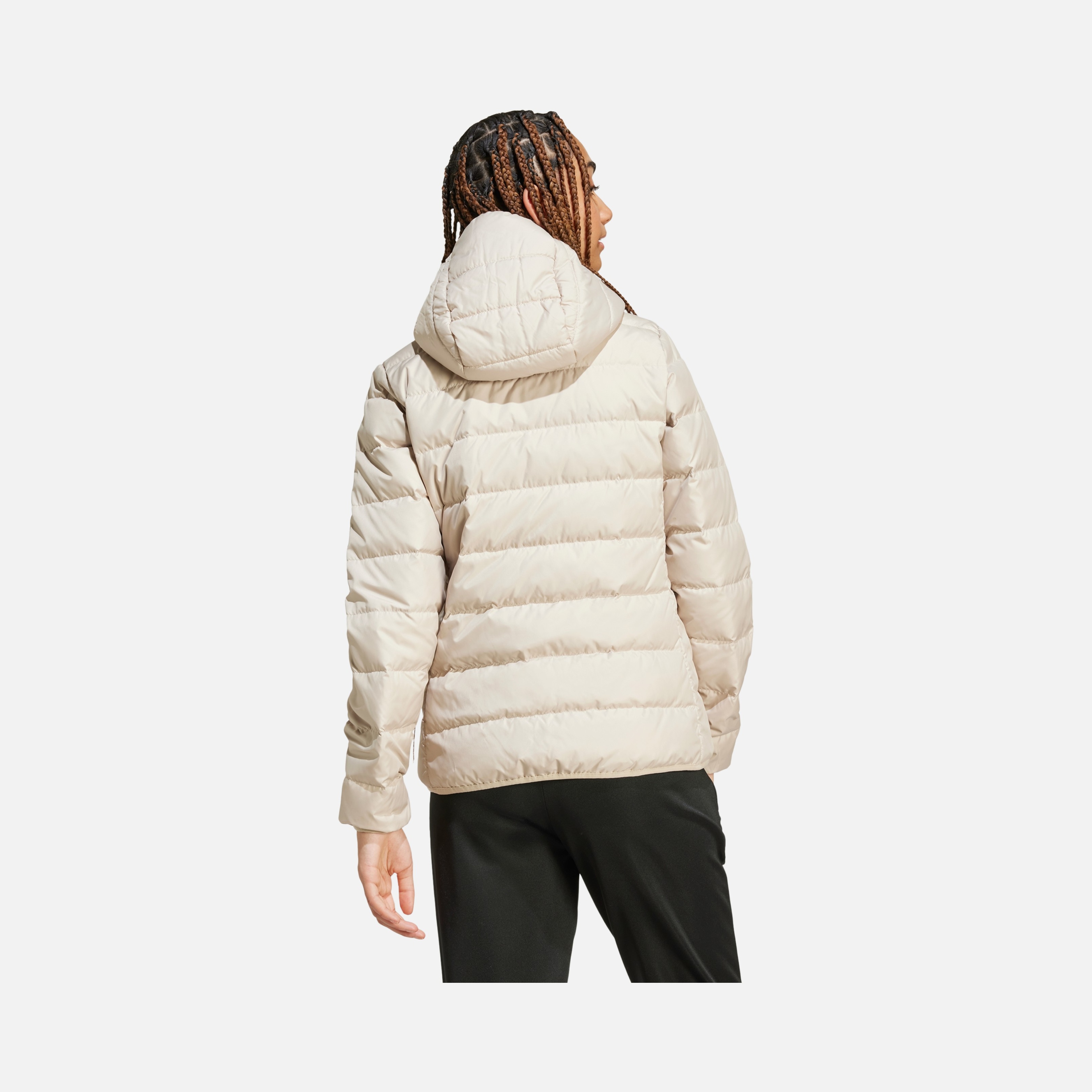 adidas Essentials Light Down Full-Zip Hoodie Kadın Mont