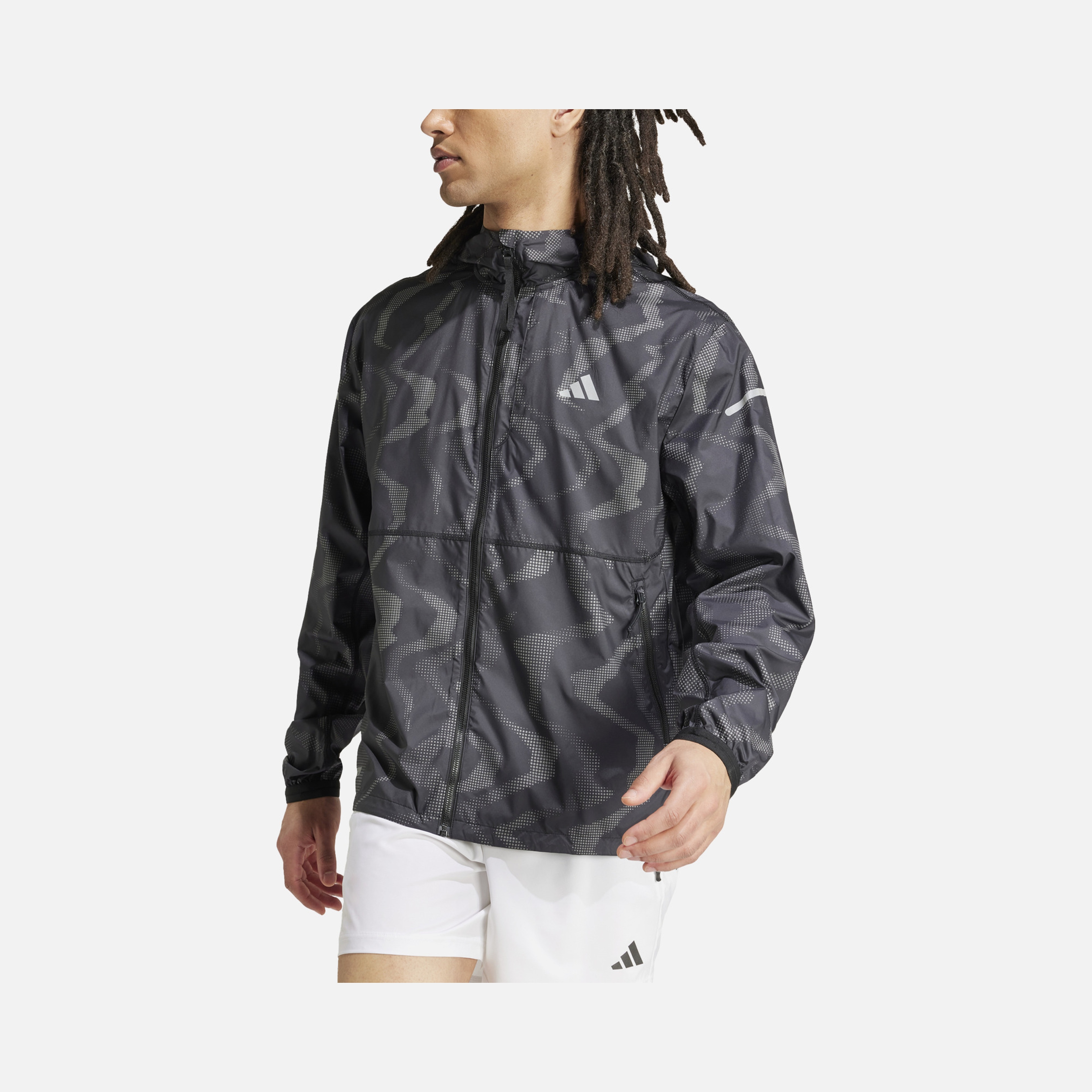 adidas Ultimate Premium WIND.RDY Running Full-Zip Hoodie Erkek Ceket