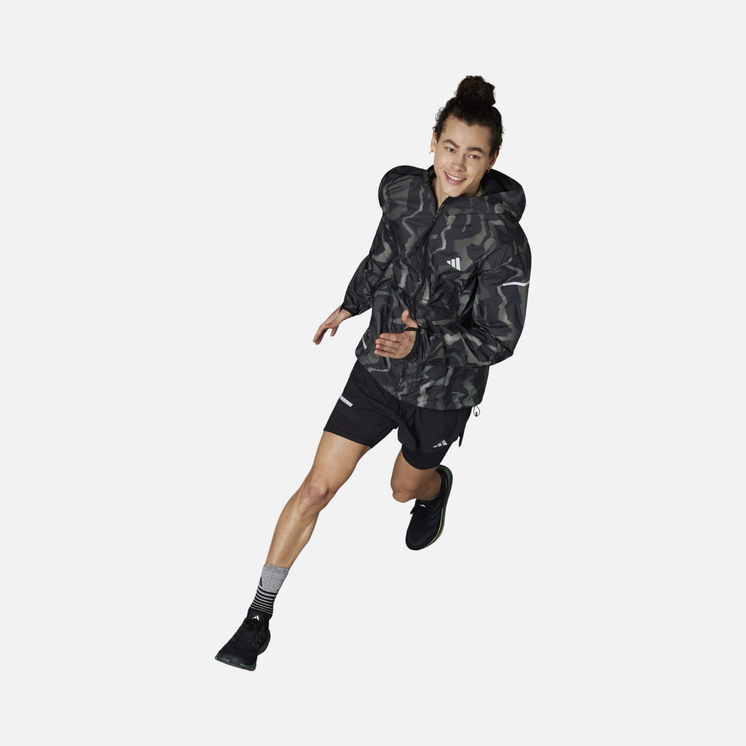 adidas Ultimate Premium WIND.RDY Running Full-Zip Hoodie Erkek Ceket