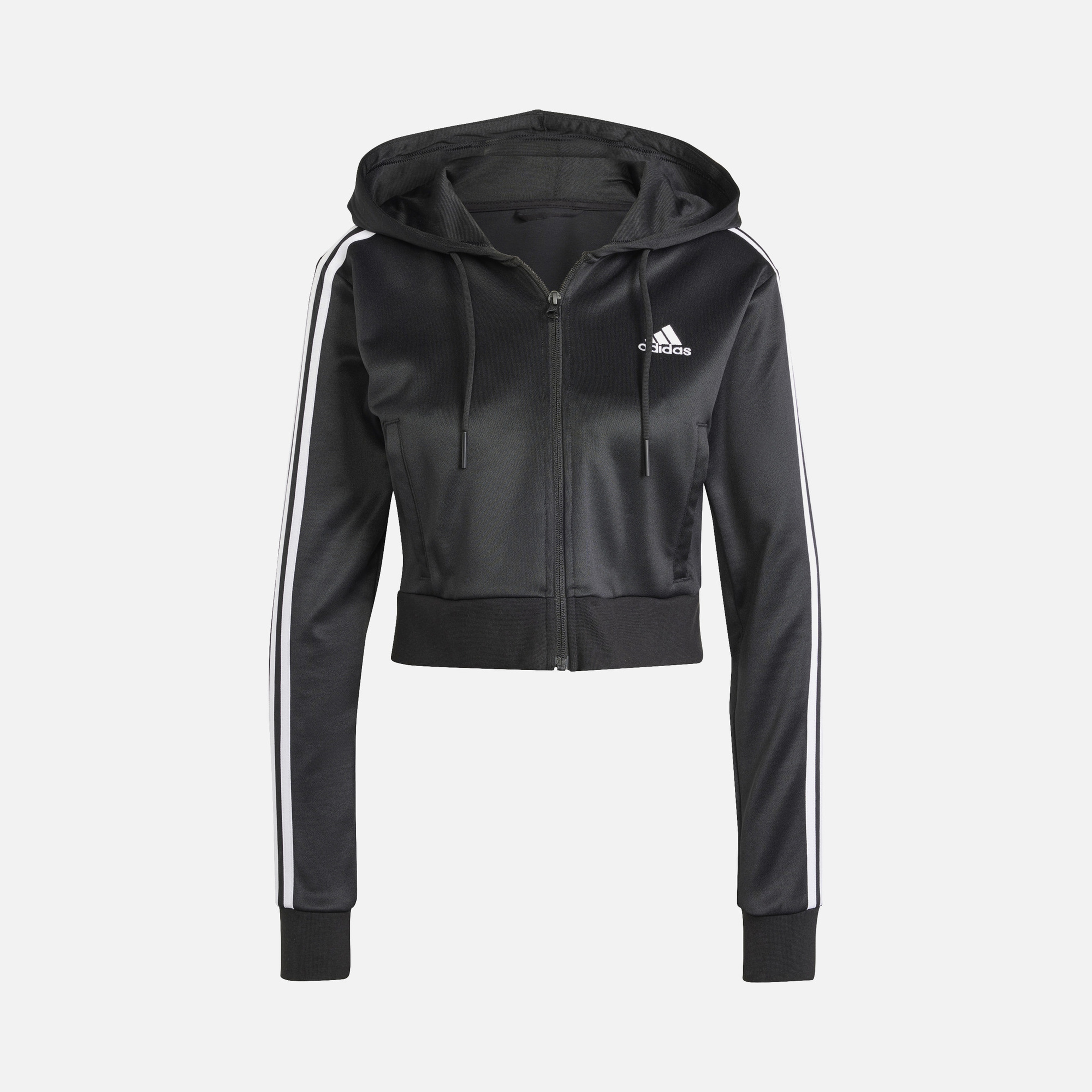 adidas Sportswear Glam Crop Length Top Full-Zip Hoodie Kadın Eşofman Takımı