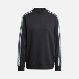 adidas Sportswear Essentials 3-Stripes Animal-Print Kadın Sweatshirt