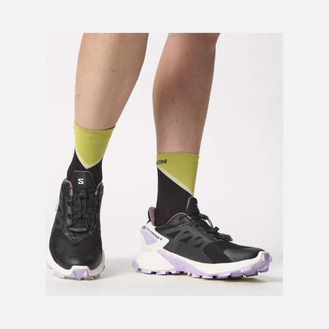 Salomon Siyah Salomon Supercross 4 Gore-Tex Trail Running Kadın Spor Ayakkabı