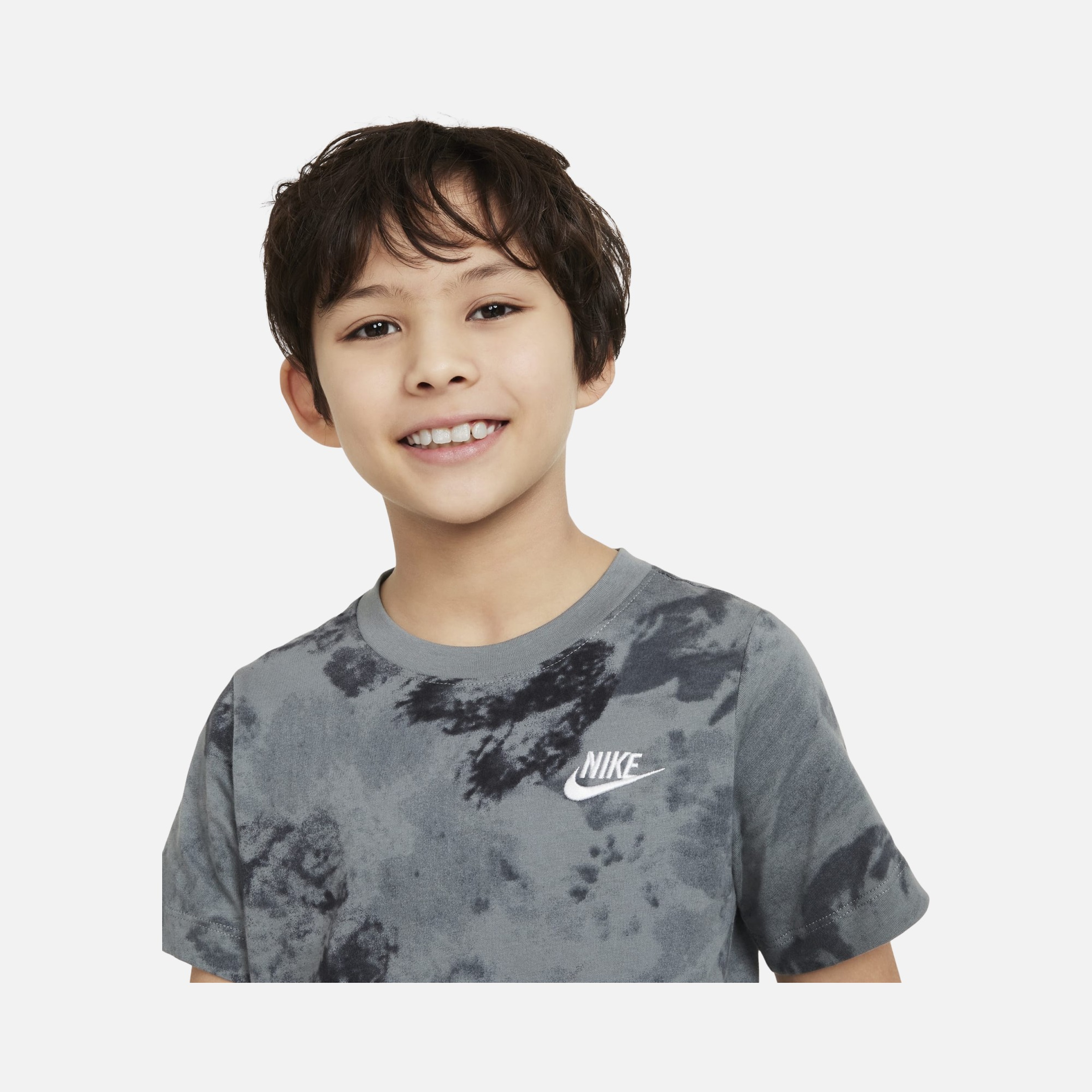 Nike Sportswear Club+ Floral Print Short-Sleeve Çocuk Tişört