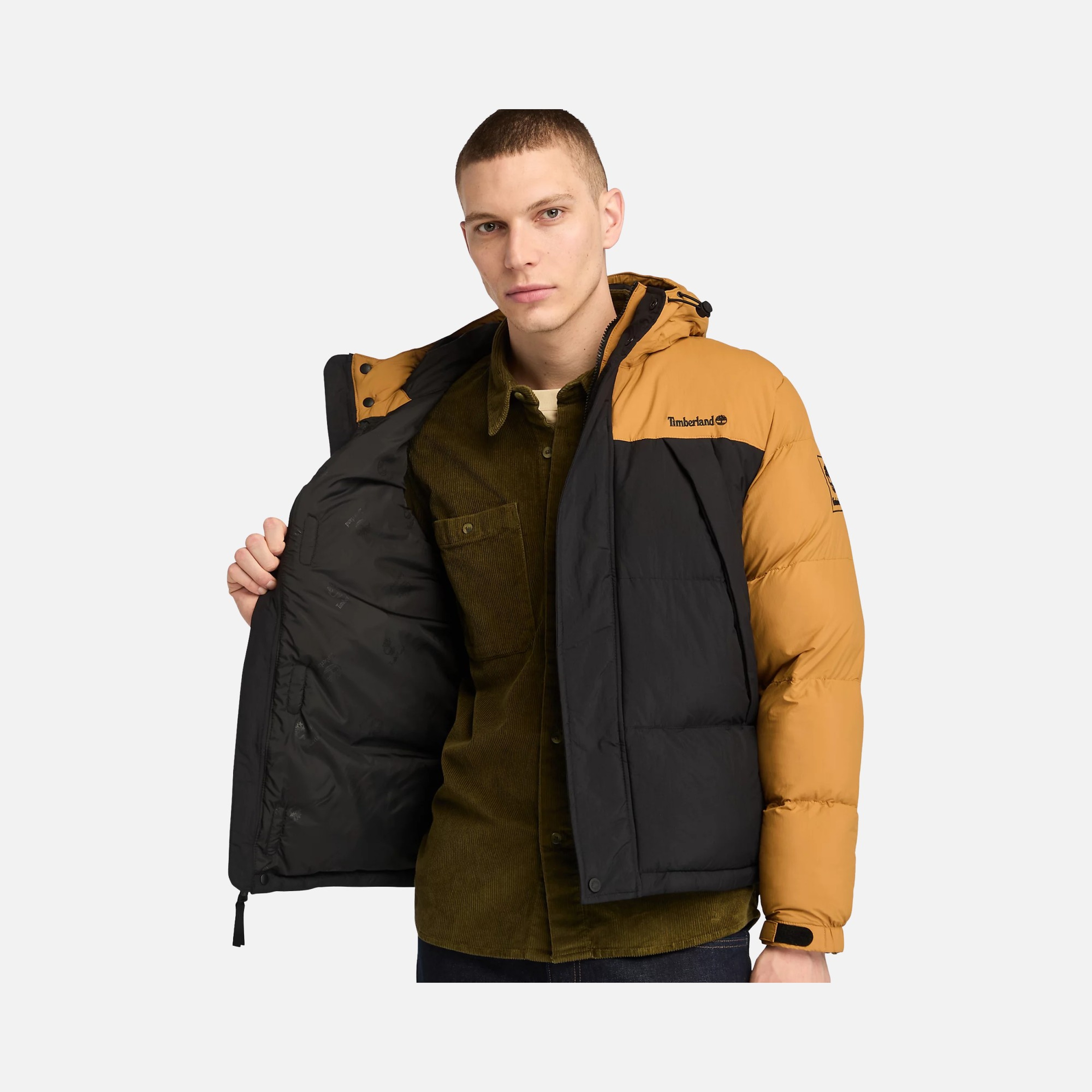 Timberland Durable Water Repellent Puffer Full-Zip Hoodie Erkek Mont