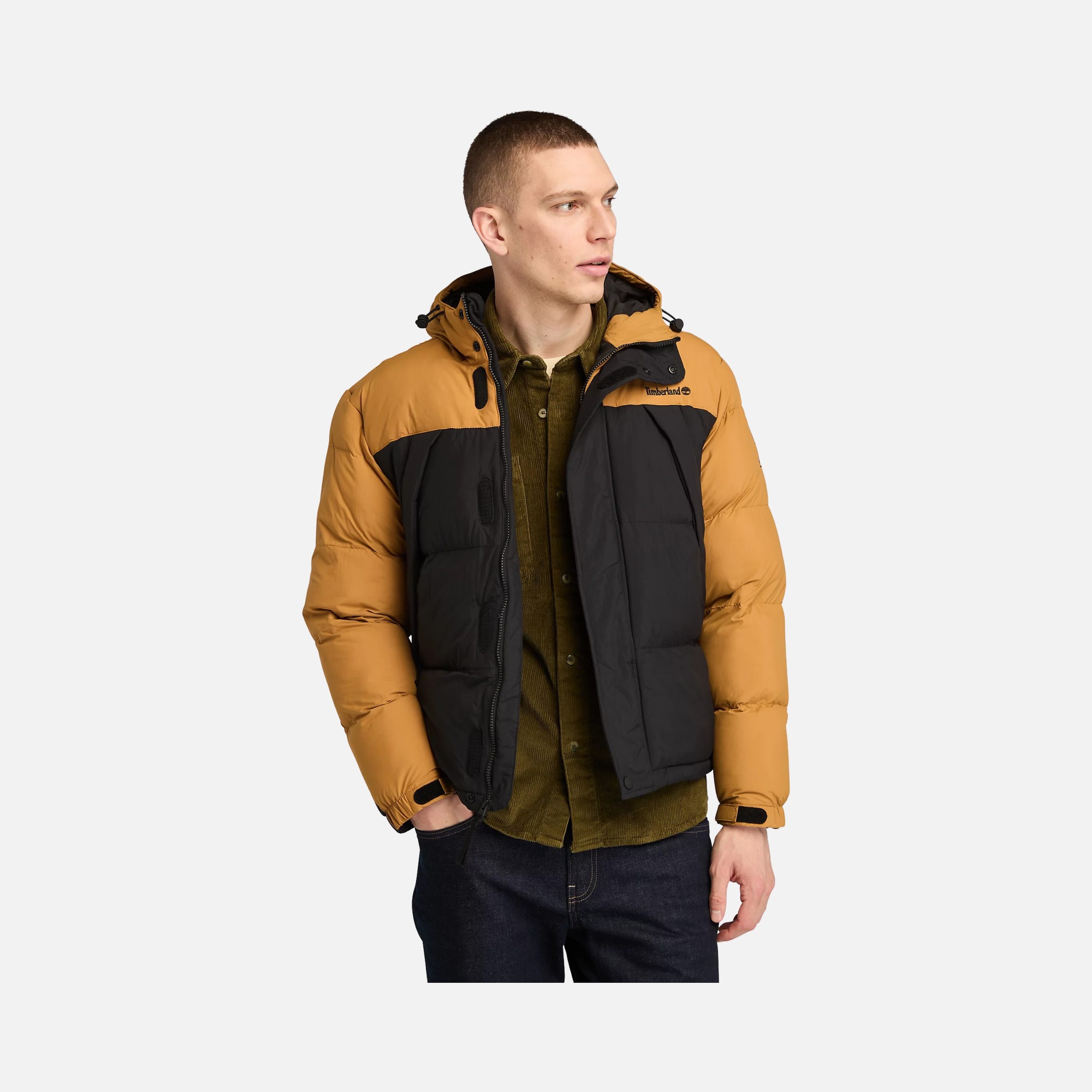 Timberland Durable Water Repellent Puffer Full-Zip Hoodie Erkek Mont