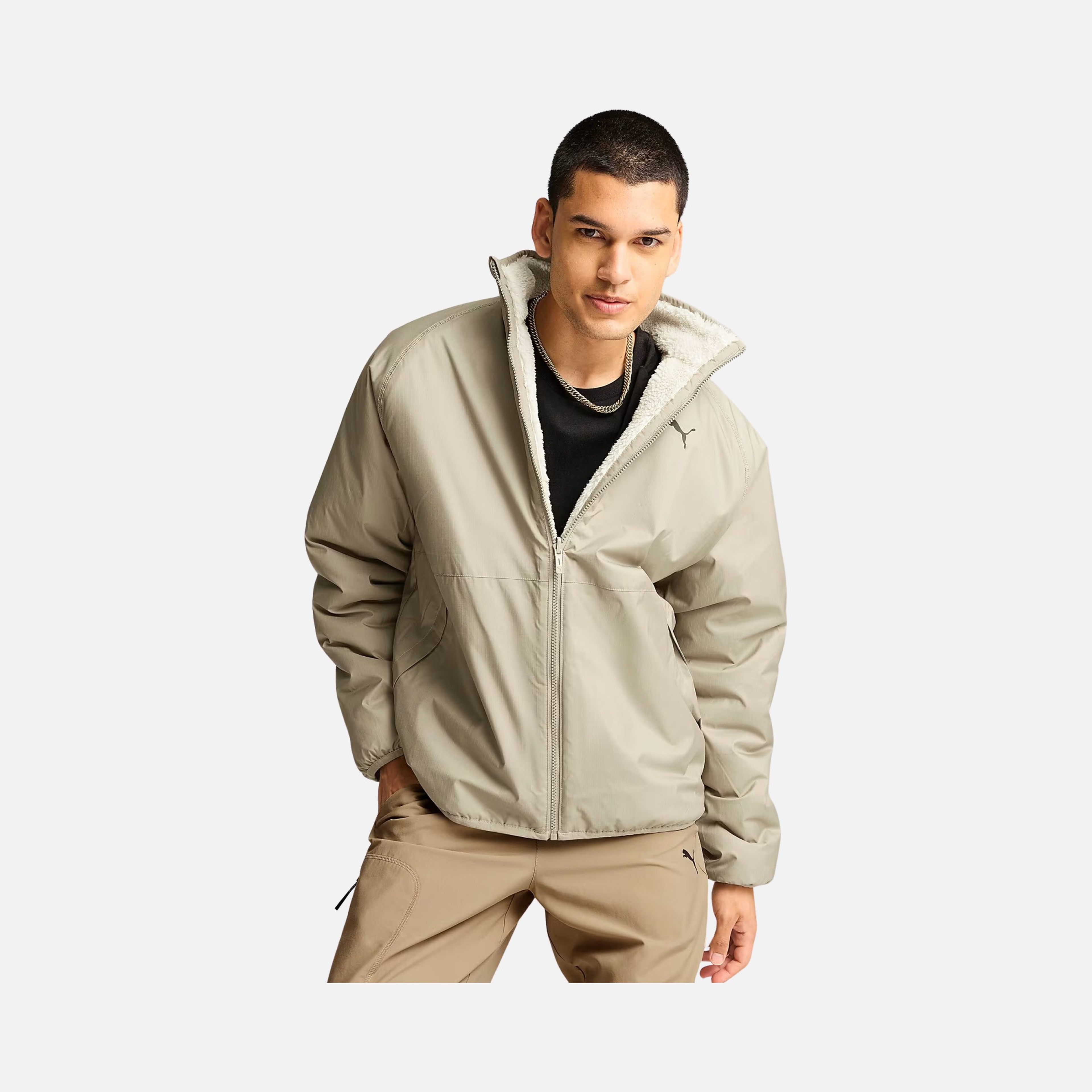 Puma Sportswear Reversible Sherpa Full-Zip Erkek Ceket