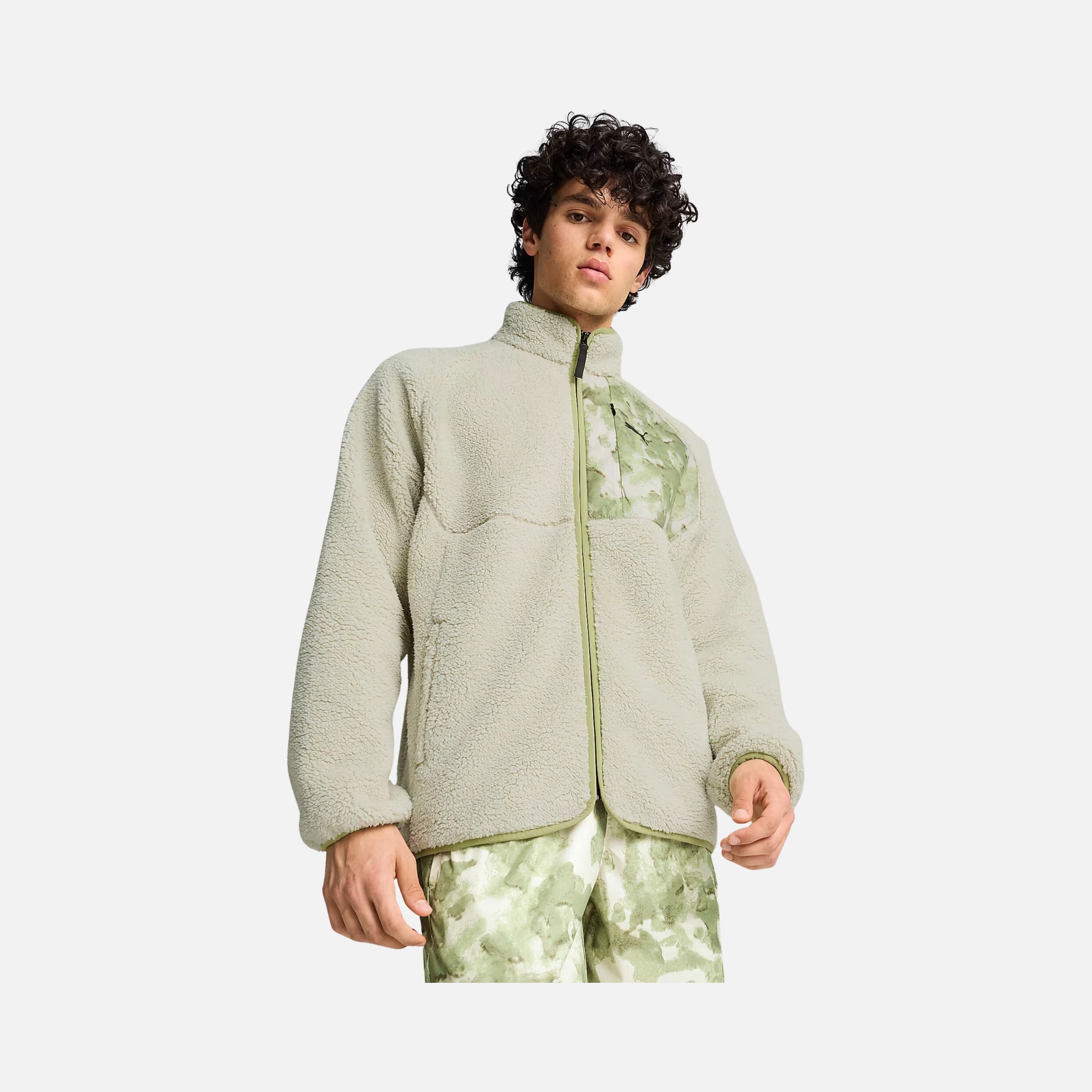 Puma Sportswear Tech Sherpa Track Full-Zip Erkek Ceket