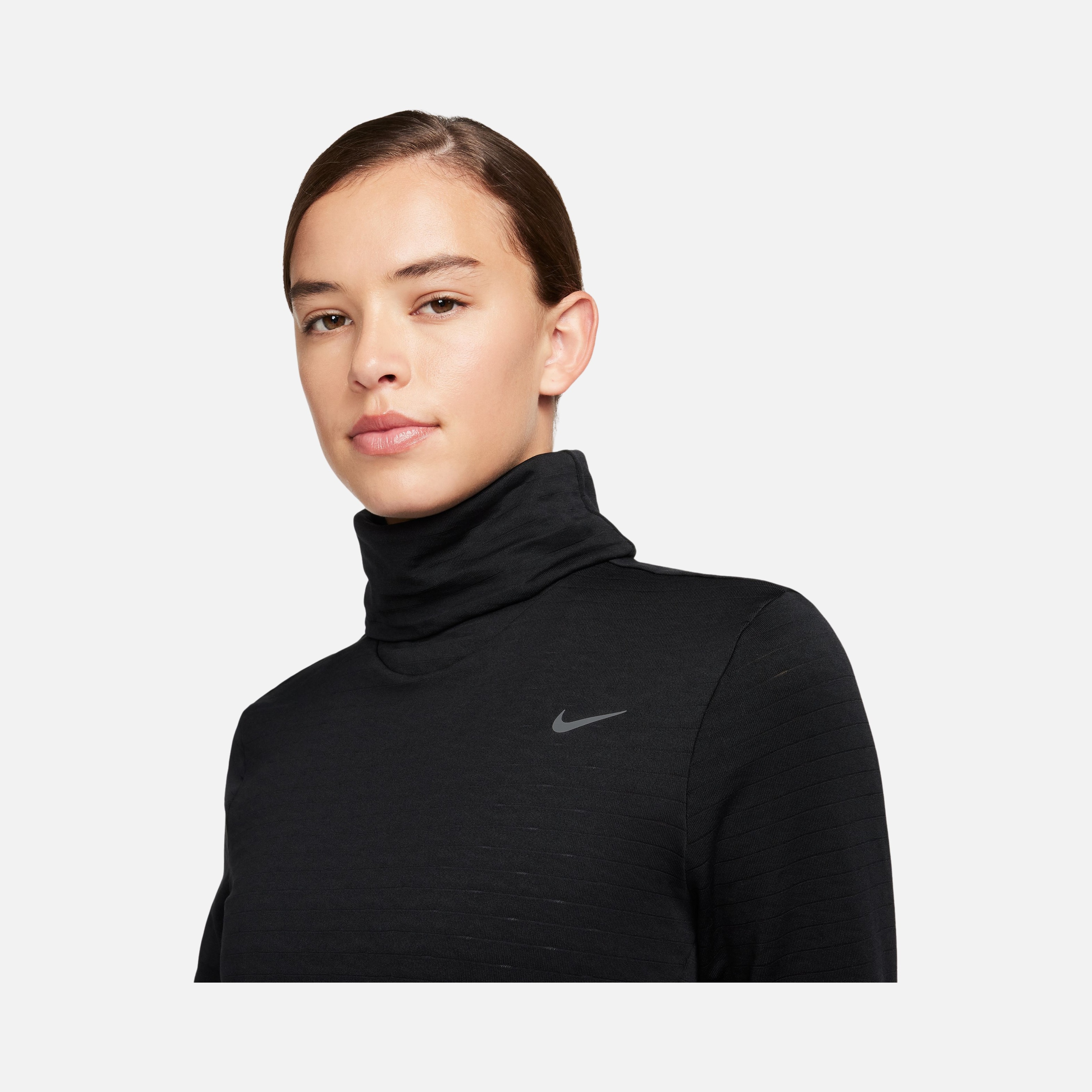 Nike Therma-Fit Swift Element Turtleneck Long-Sleeve Running Kadın Tişört