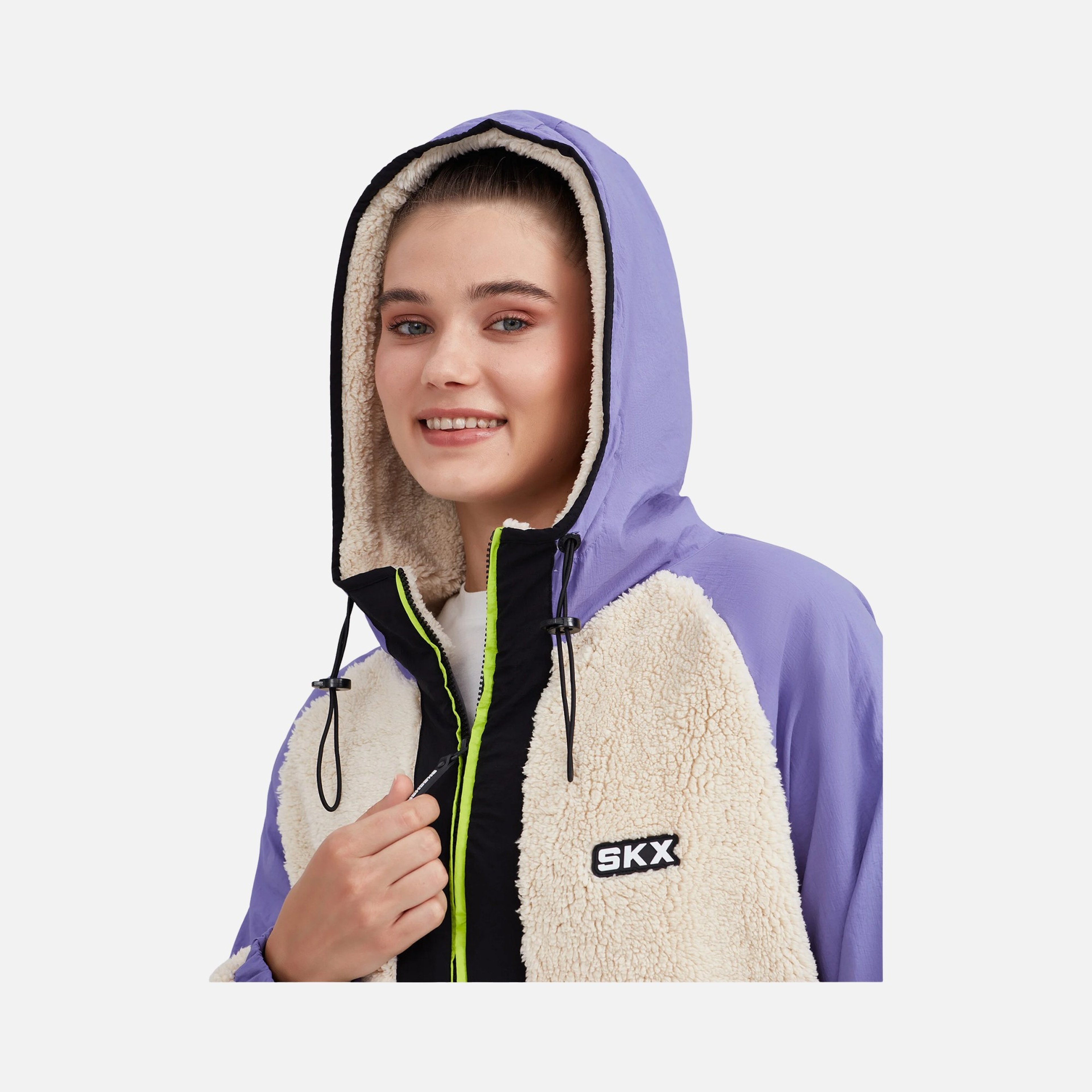 Skechers Outdoor Fleece Sherpa Full-Zip Hoodie Kadın Ceket