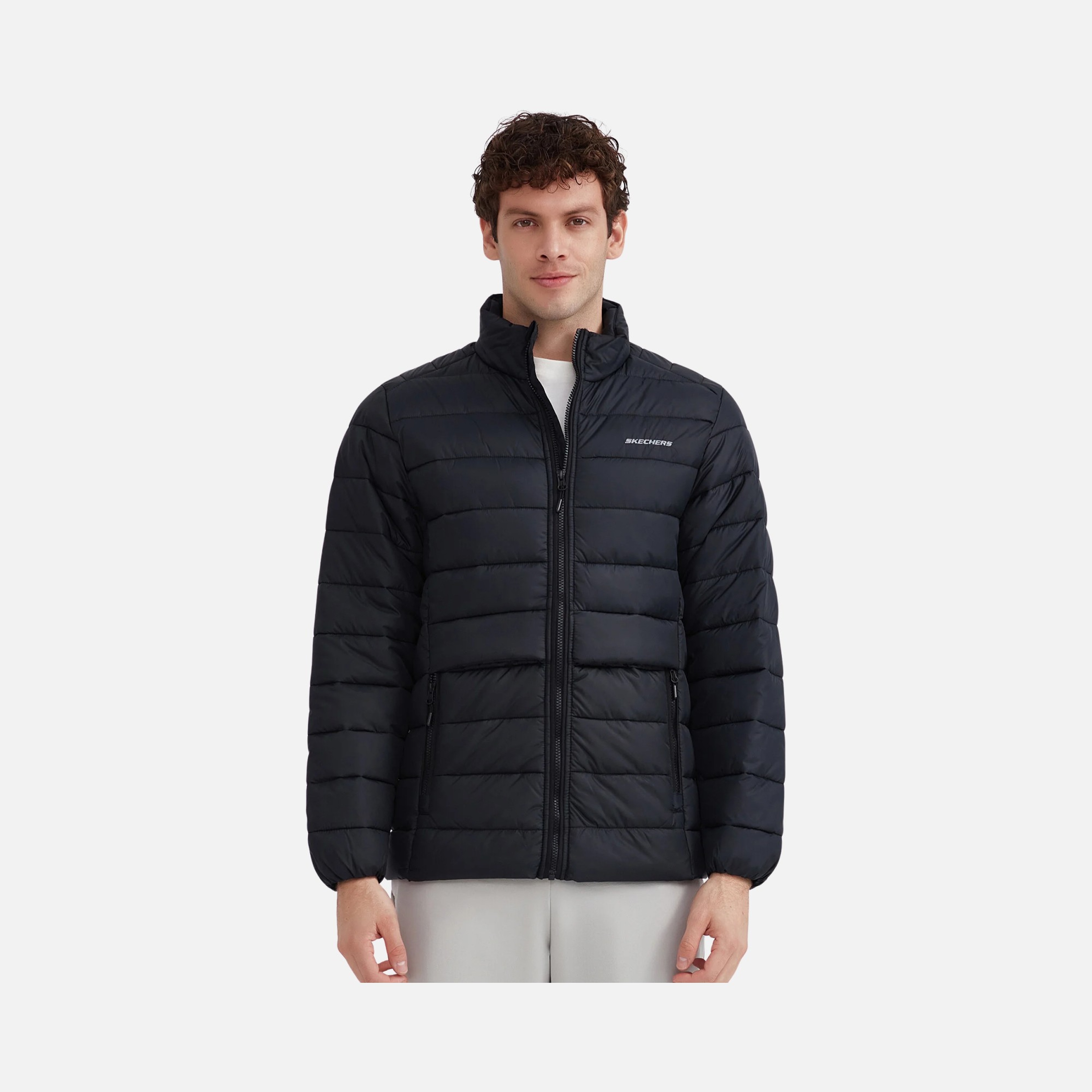 Skechers Outerwear Padded Full-Zip Erkek Mont