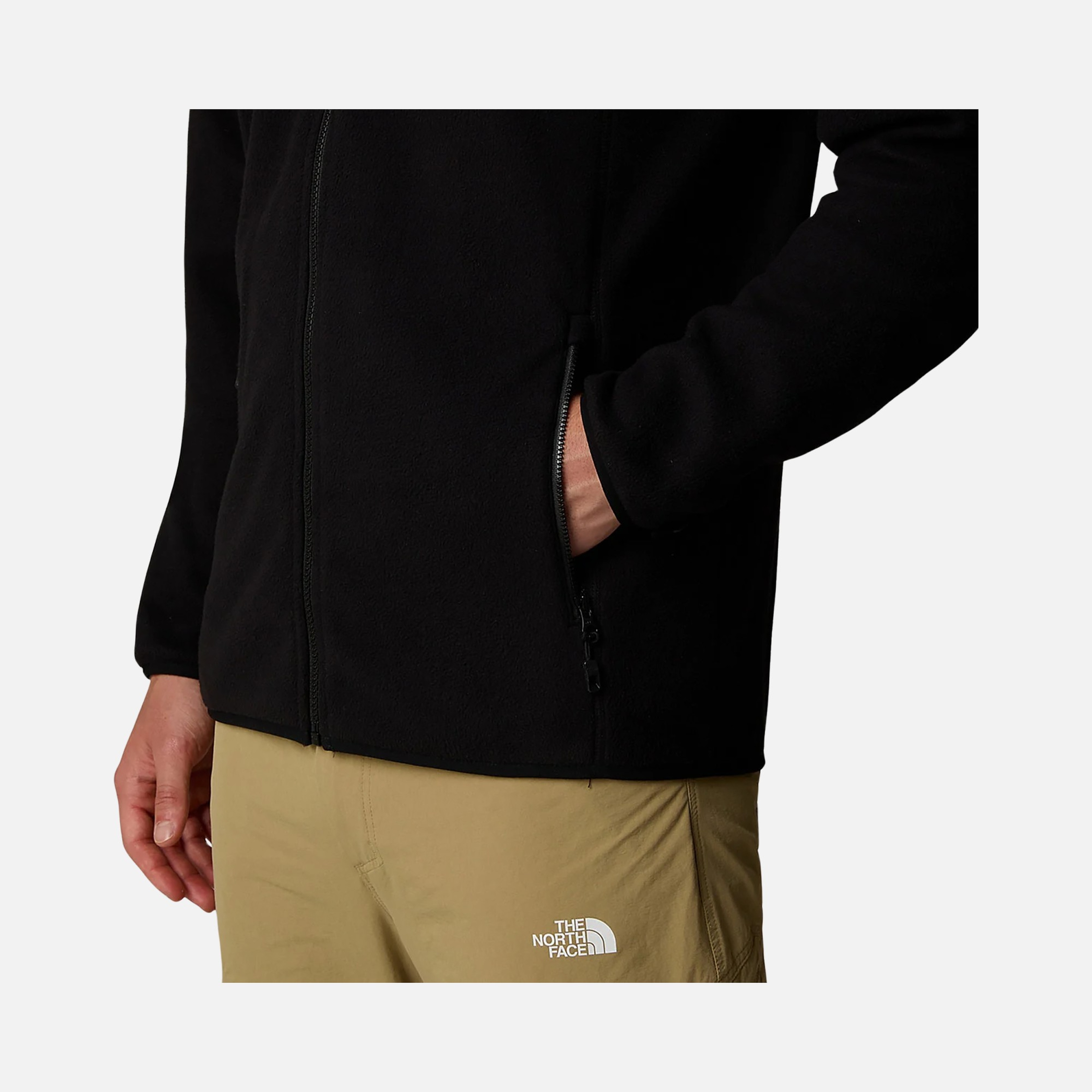 North Face 100 Glacier Fleece Full-Zip Erkek Sweatshirt