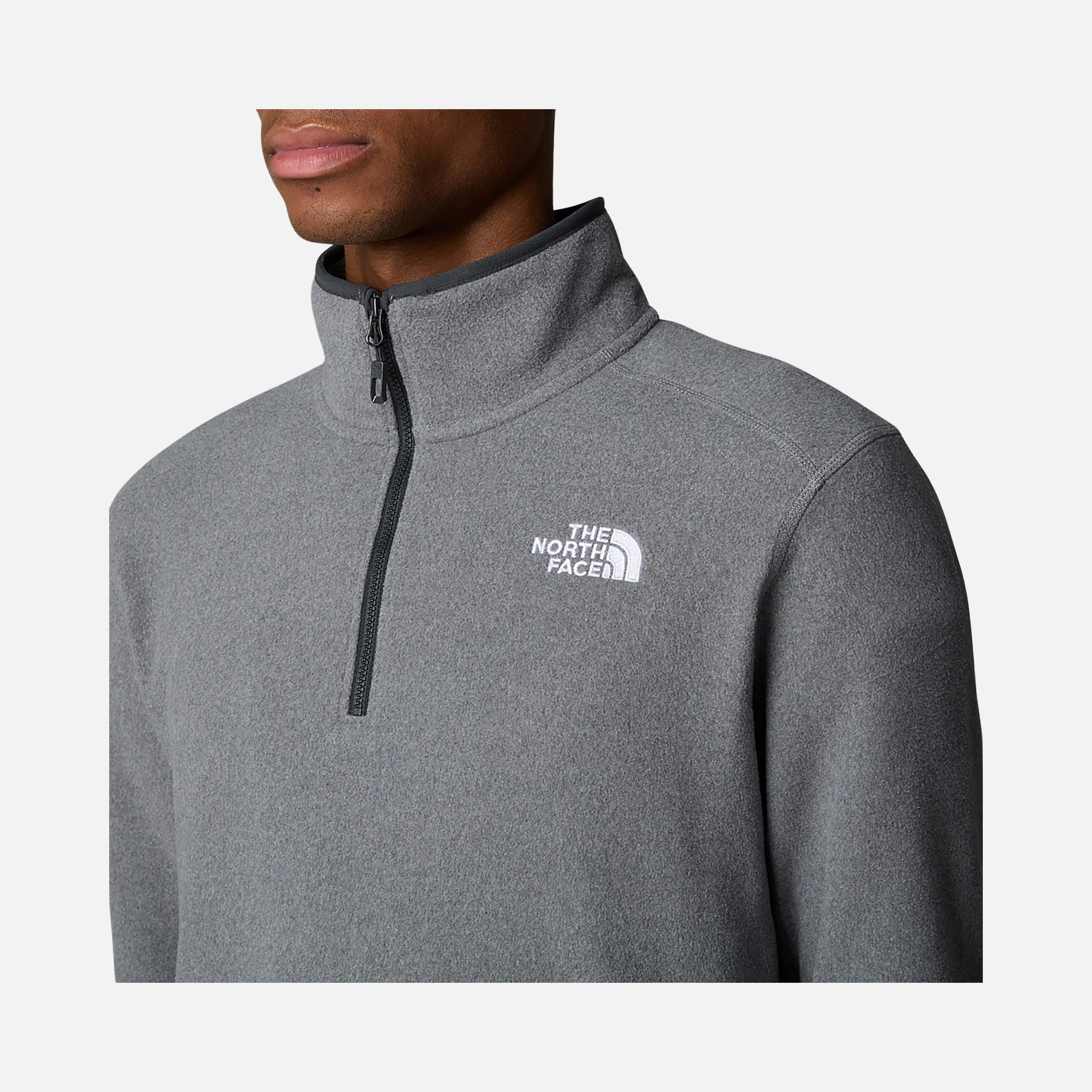 North Face 100 Glacier Fleece 1/4 Zip Erkek Sweatshirt