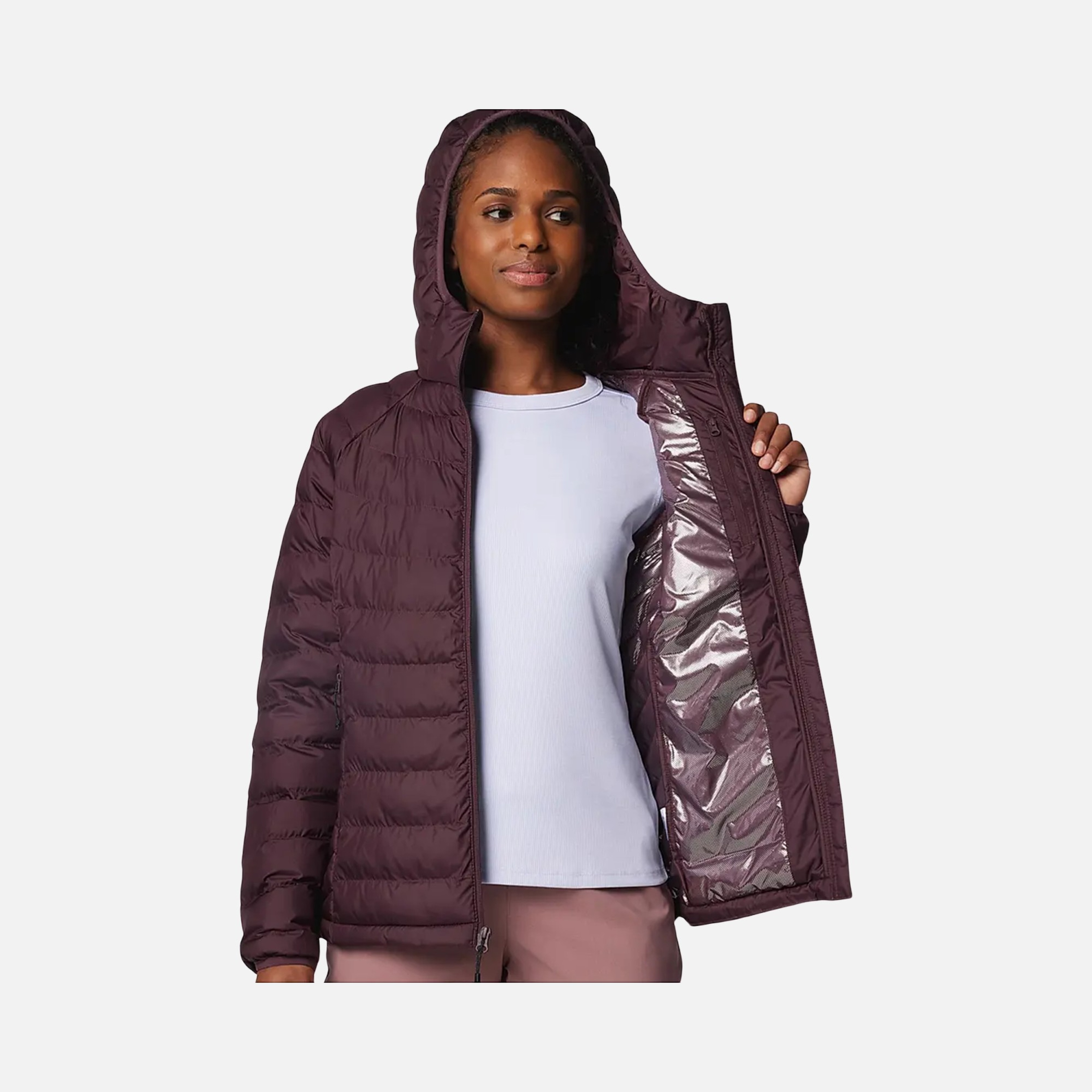 Columbia Omni-Heat Reflective Powder Lite II Full-Zip Hoodie Kadın Mont