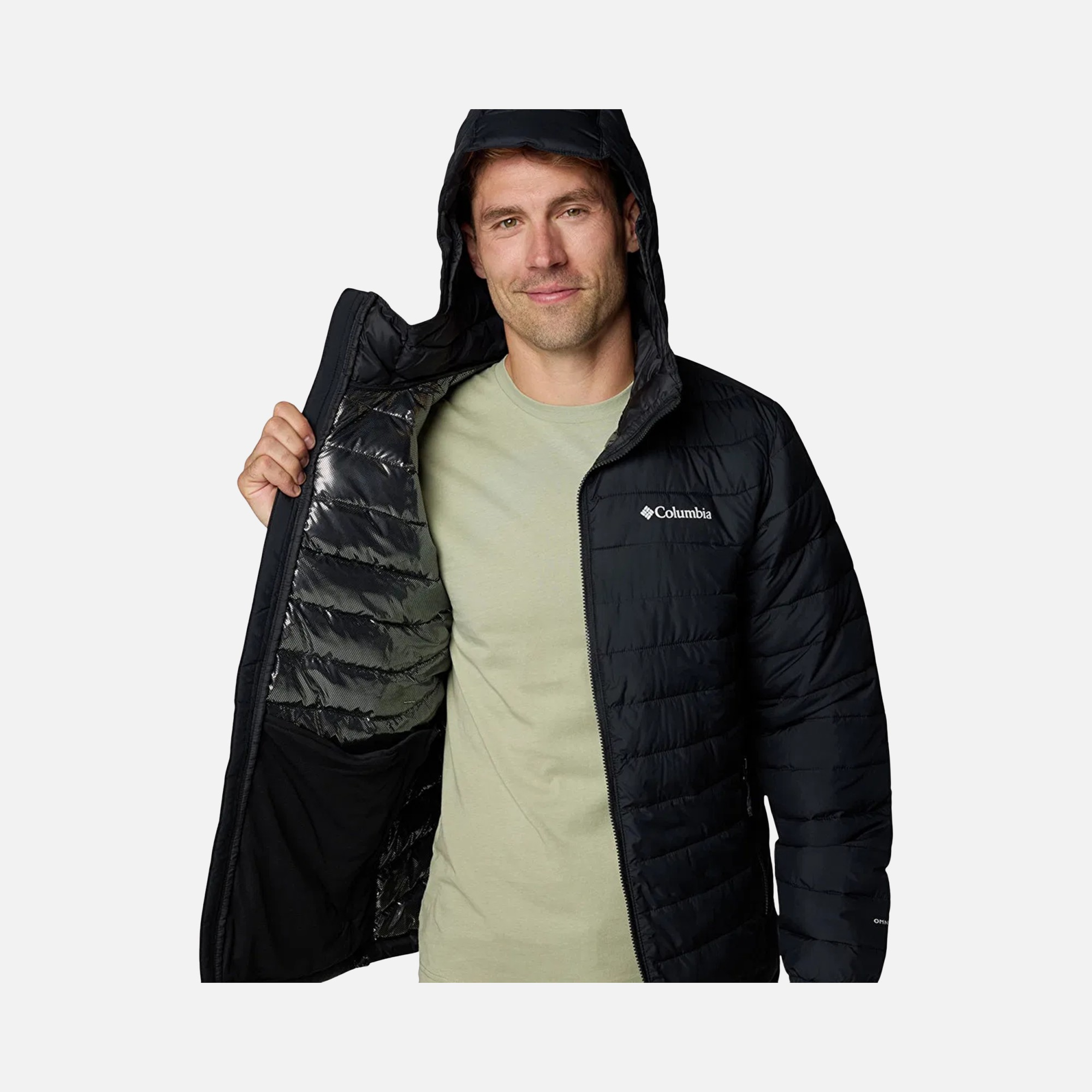 Columbia Powder Lite II Omni-Heat™ Reflective Full-Zip Hoodie Erkek Mont