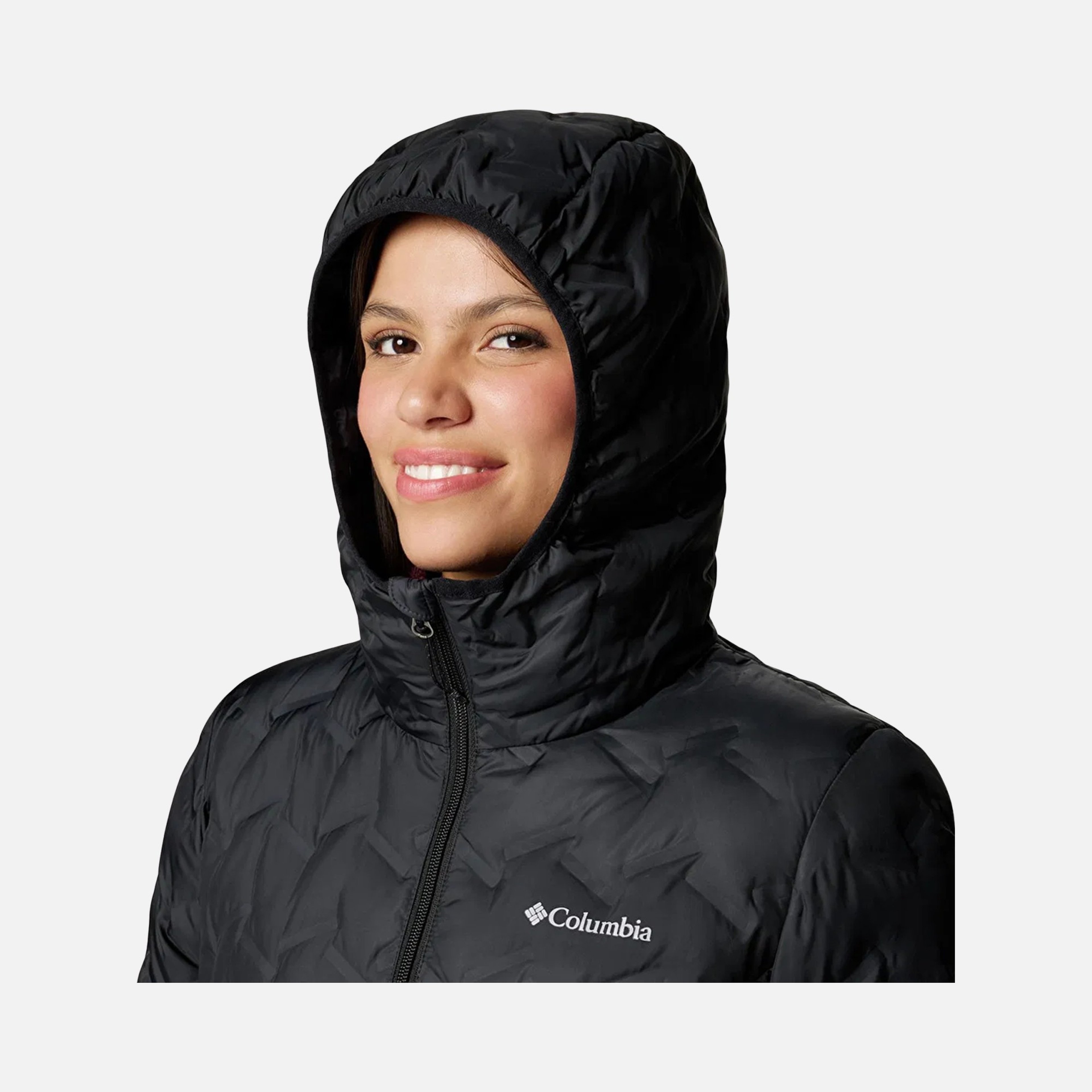 Columbia Omni-Heat Reflective Delta Ridge II Long Down Full-Zip Hoodie Kadın Mont