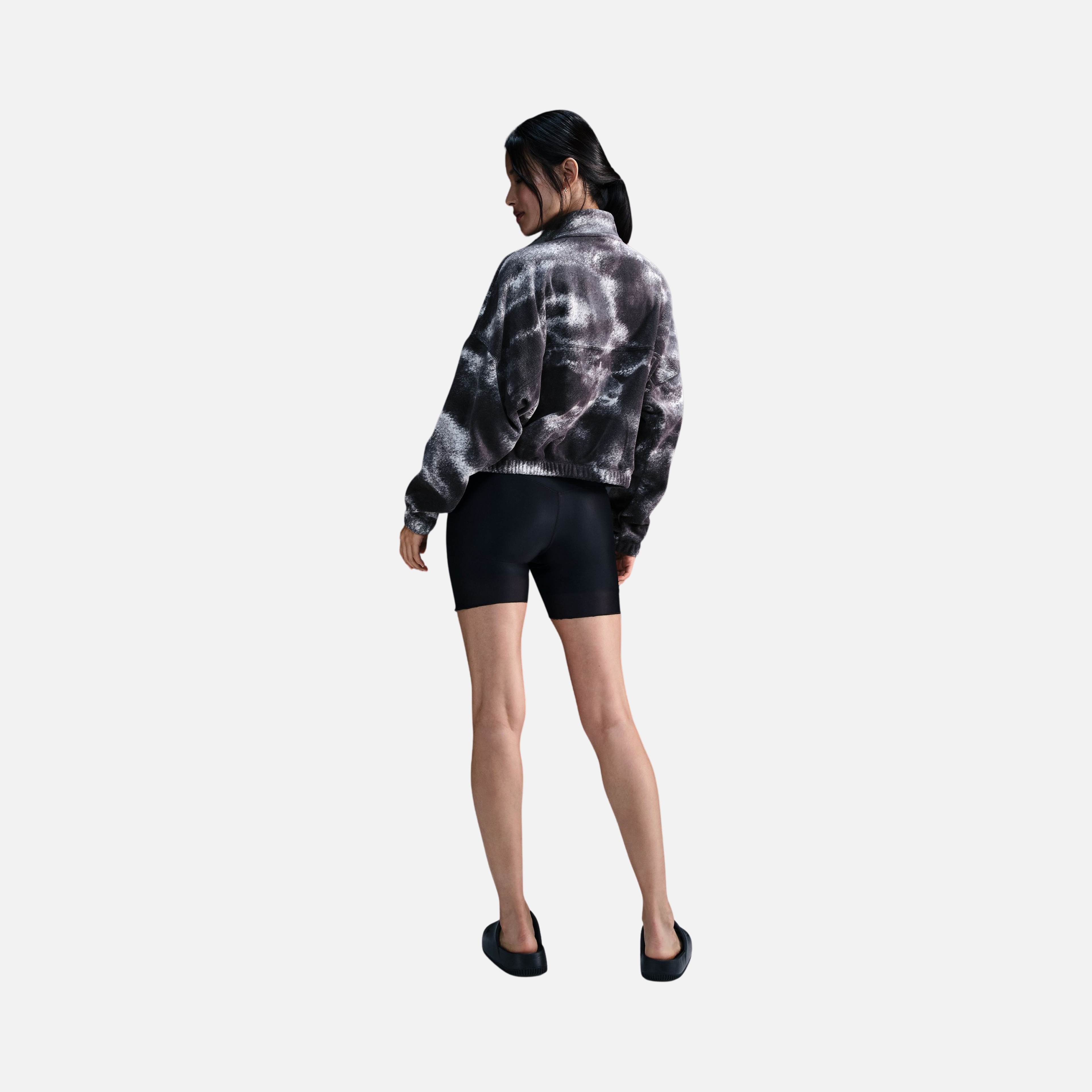 Nike One Top Fleece All Over Printed Half-Zip Kadın Sweatshirt